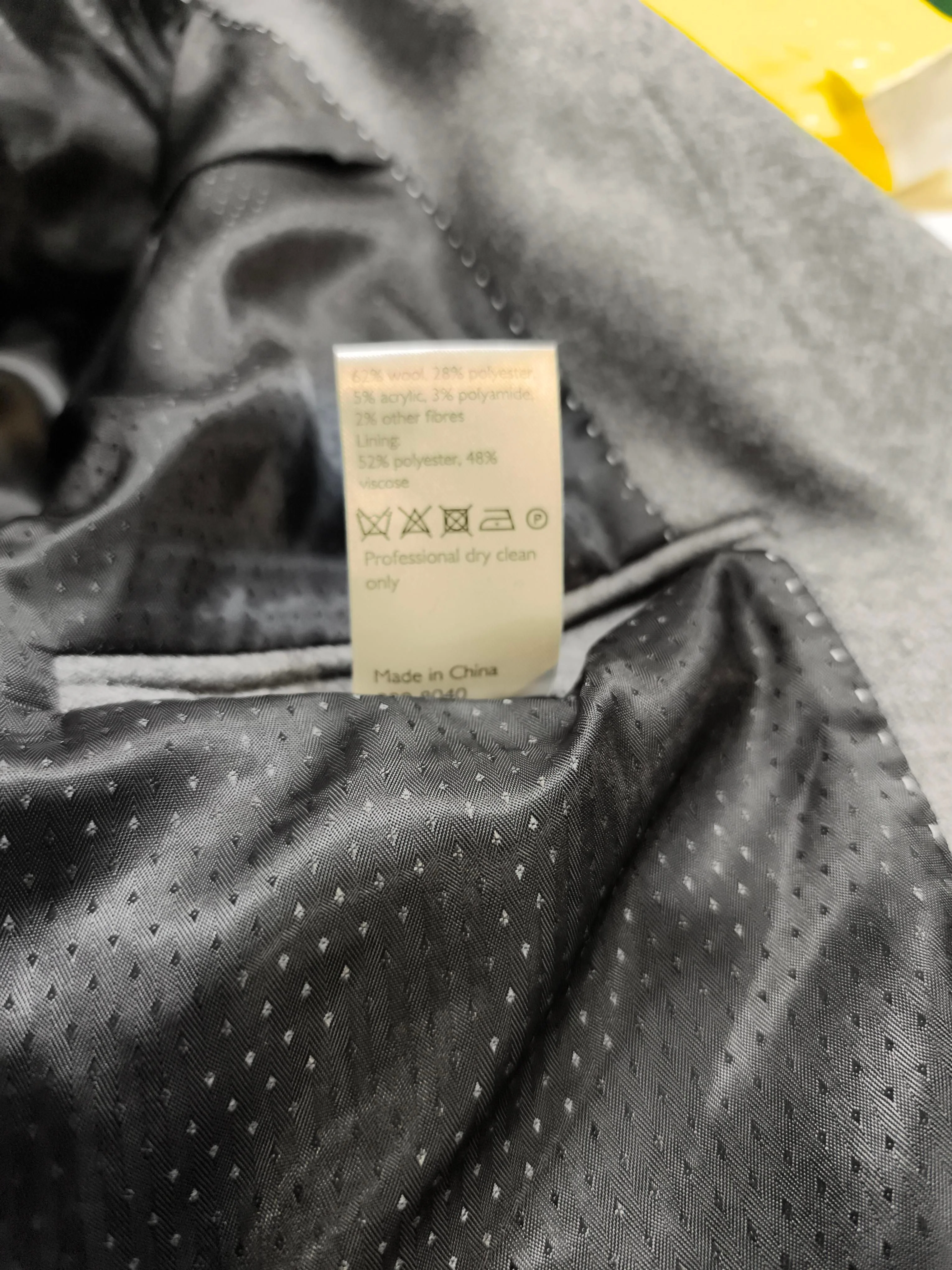 Kin By John Lewis Men's Coat L Grey Wool - Image 6