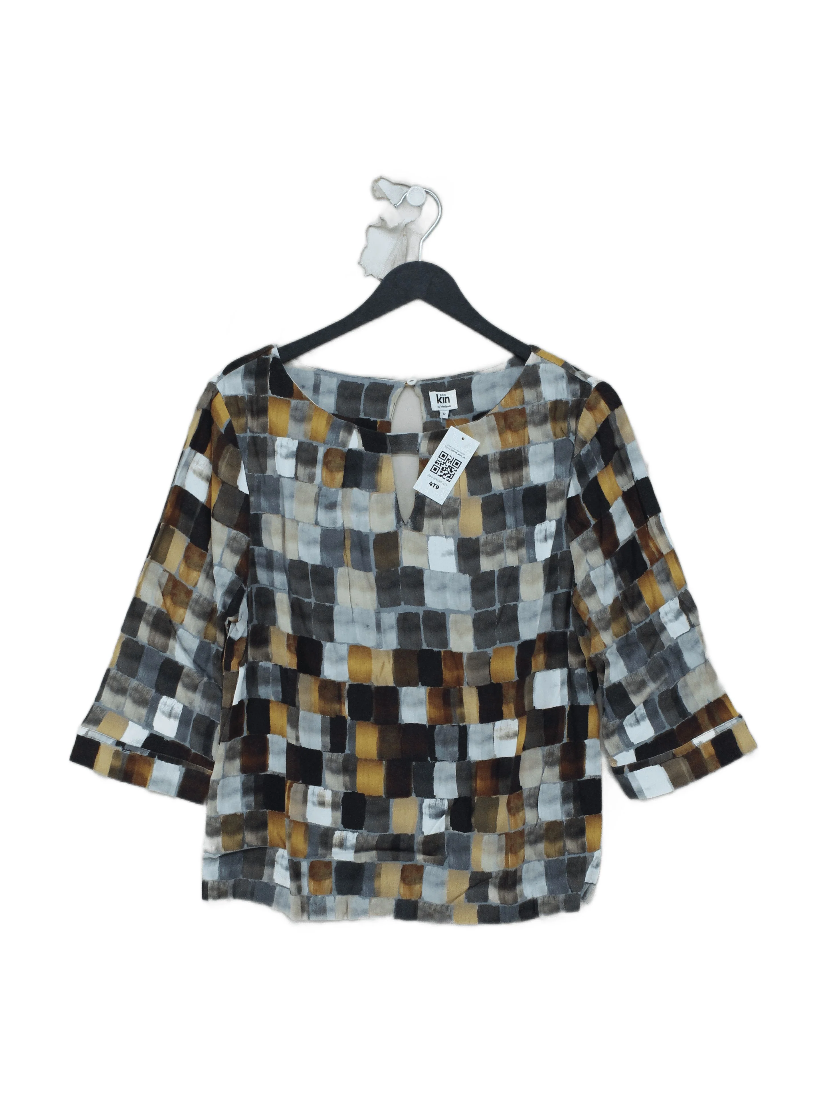 Kin By John Lewis Women's Top M Multi 100% Viscose Basic