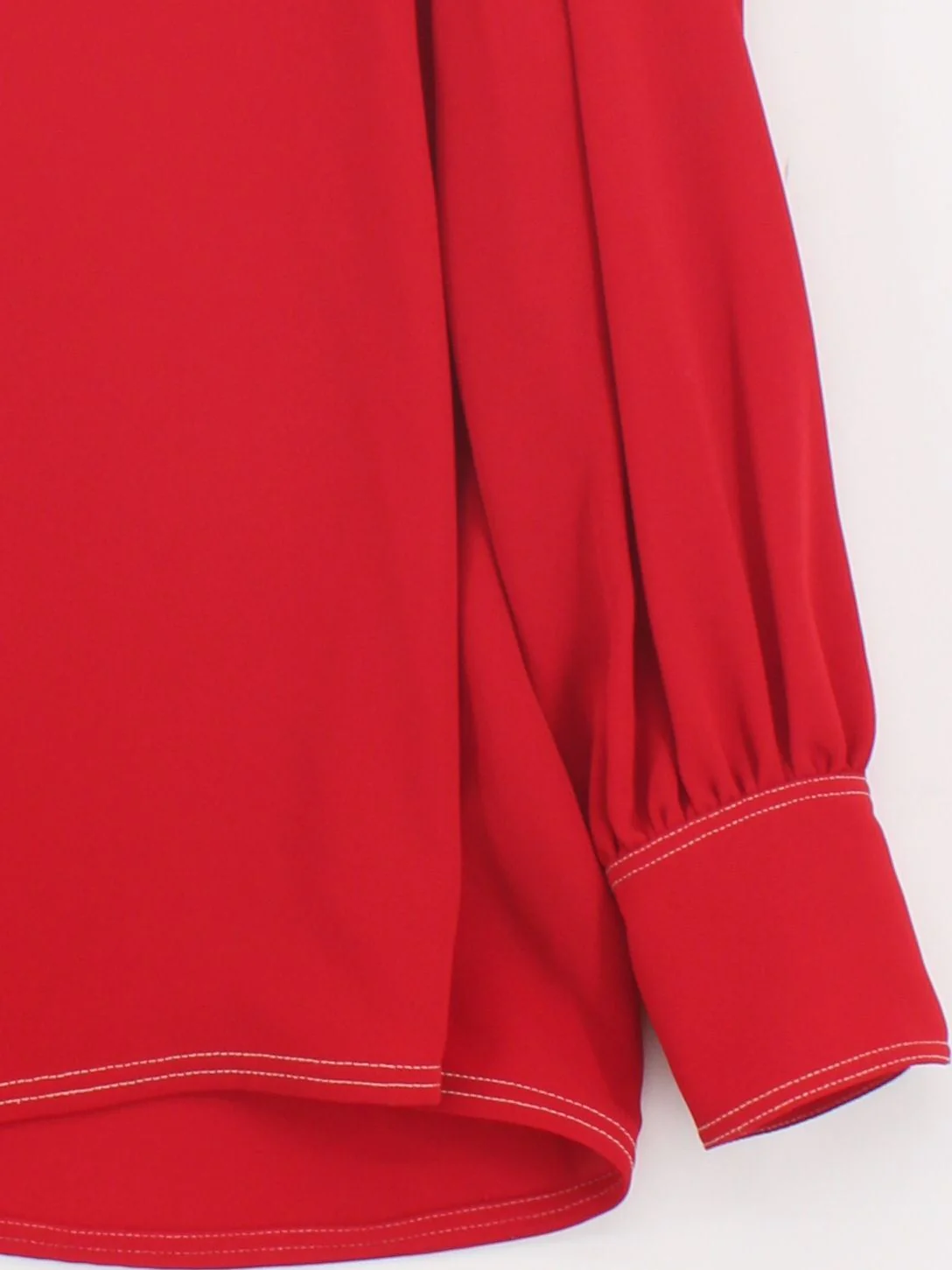 Kin By John Lewis Women's Top UK 16 Red Polyester with Other Basic - Image 4