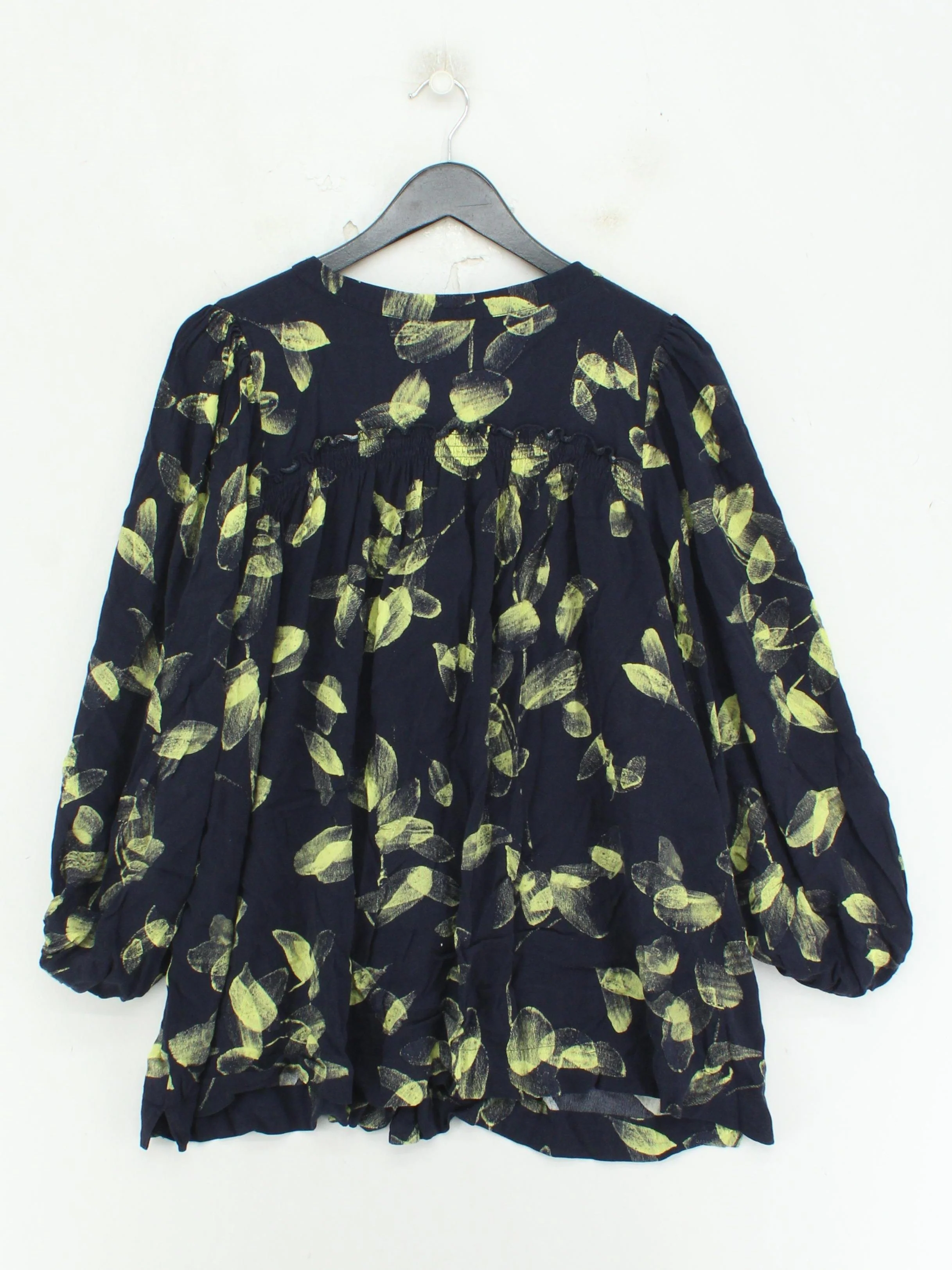 Kin Women's Blouse UK 20 Multi Floral 100% Viscose Long Sleeve Round Neck Basic - Image 2