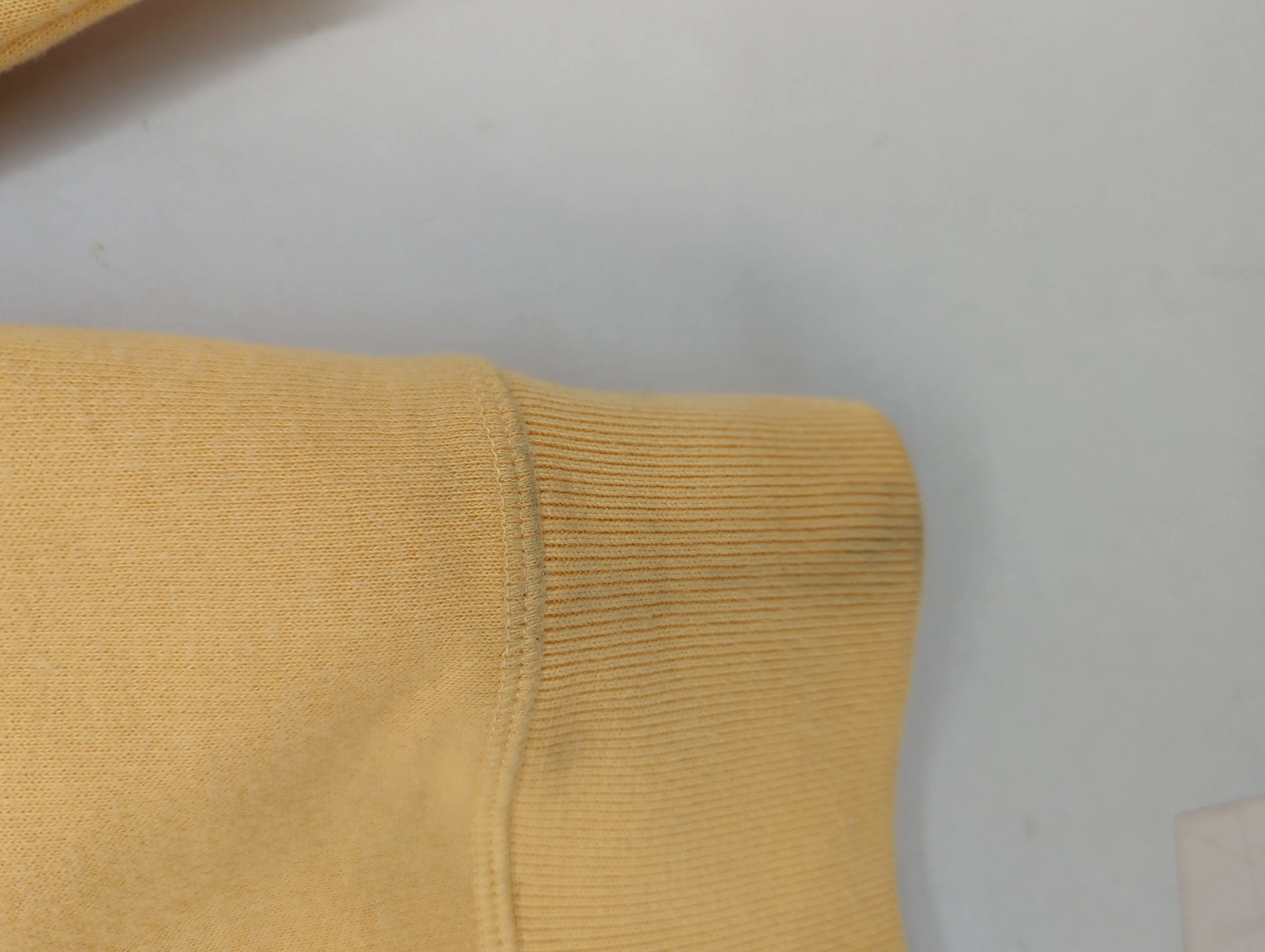 KINGSMAN Men's Hoodie XXL Yellow Cotton with Cashmere Pullover - Image 5