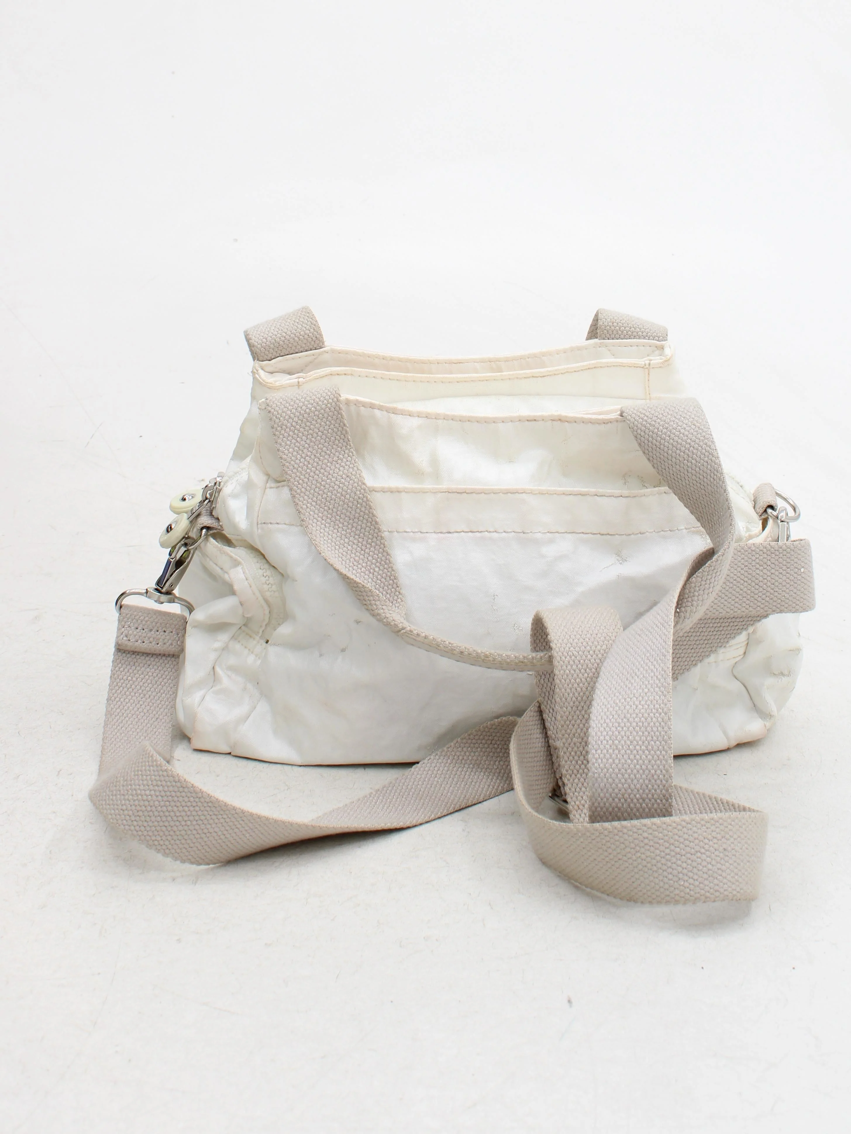 Kipling Women's Bag White 100% Nylon Shoulder Bag - Image 2