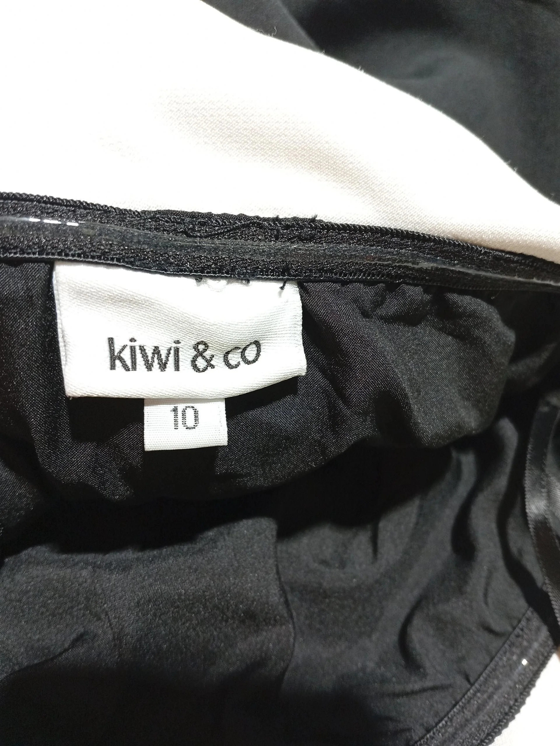 kiwi & co Skater Mini Dress UK10 in Black - Image 5