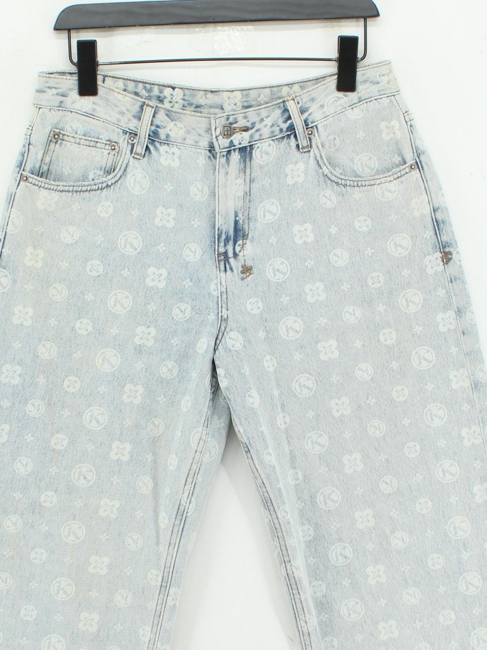 Ksubi Women's Jeans W 28 in Blue Graphic 100% Cotton Straight - Image 3