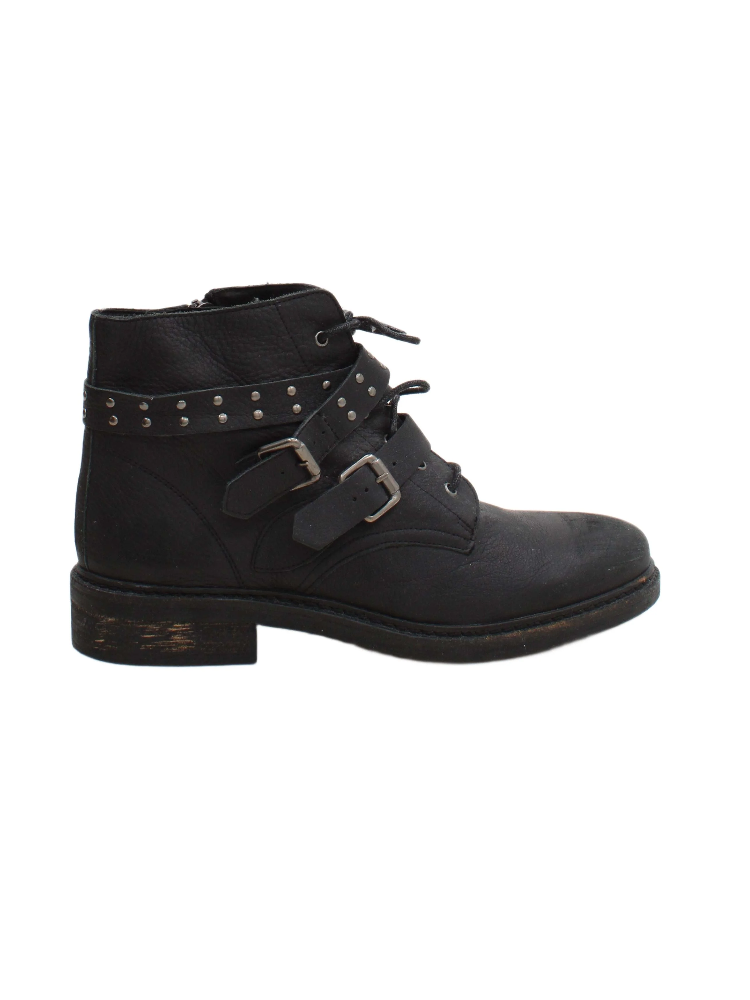 Kurt Geiger Women's Boots UK 6 Black 100% Leather Combat