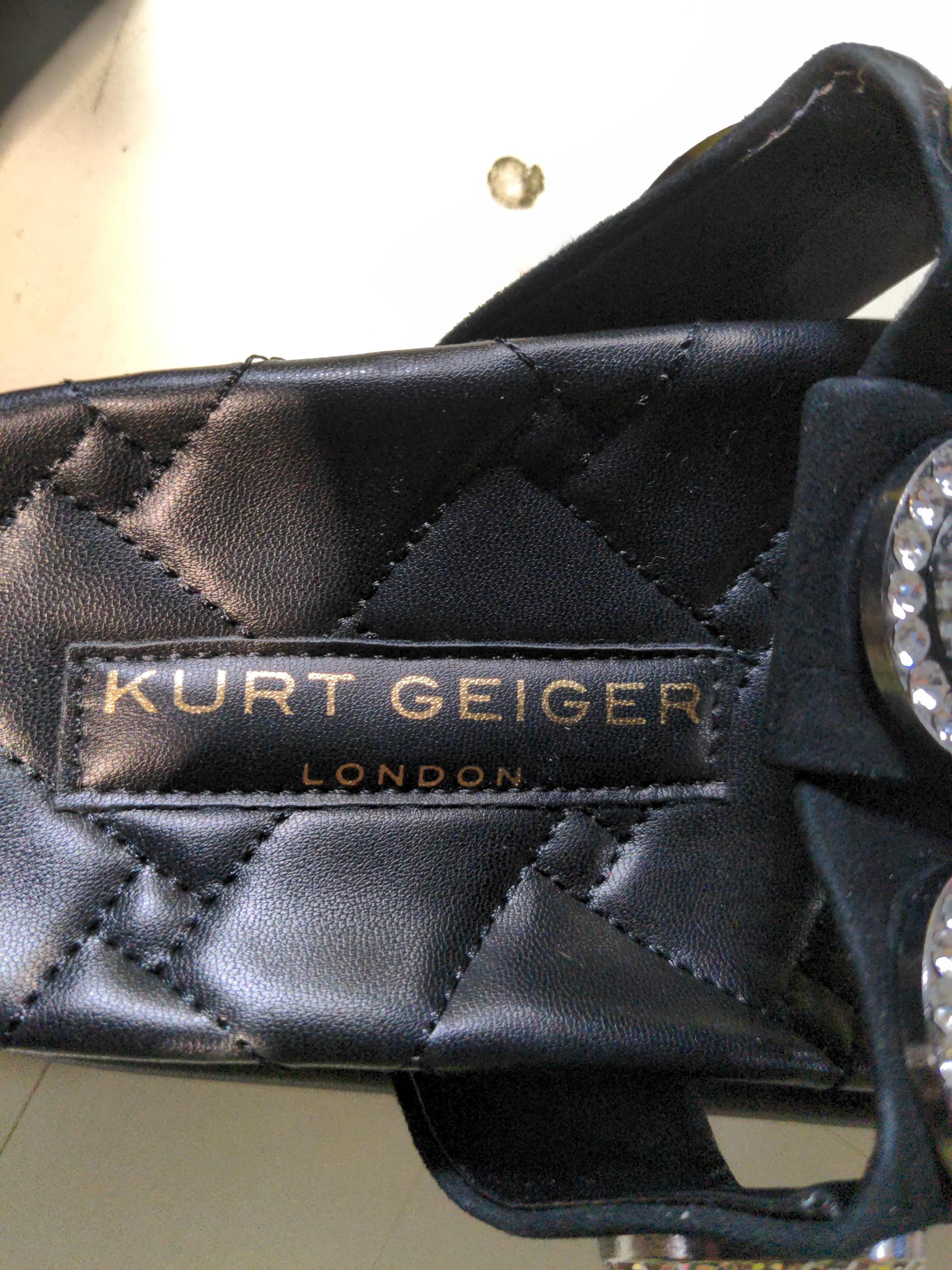 Kurt Geiger Women's Sandals UK 7 Black 100% Faux Leather Slider - Image 9