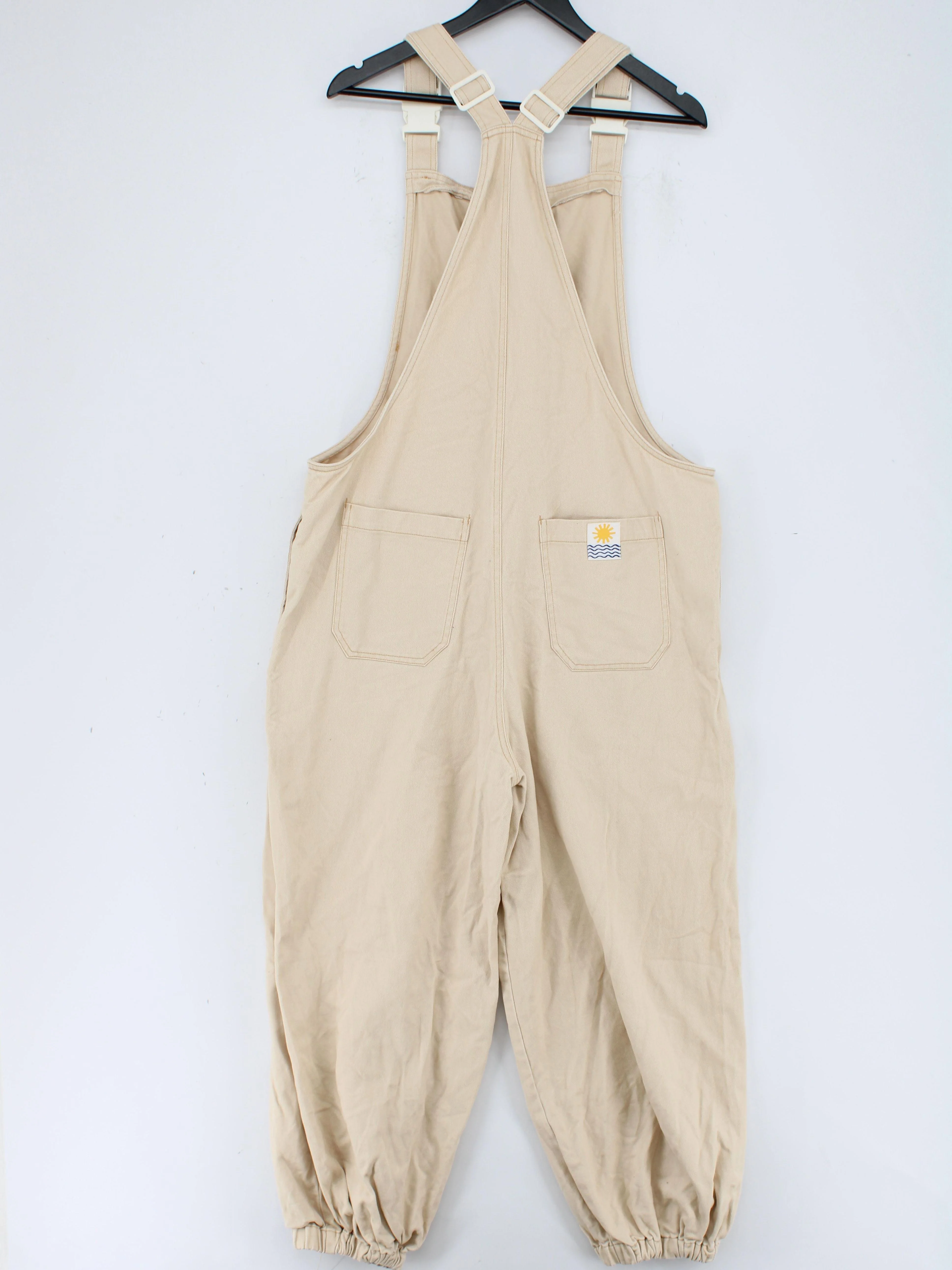 L.F. Markey Women's Jumpsuit UK 12 Cream 100% Cotton Wide-Leg Jumpsuit - Image 2