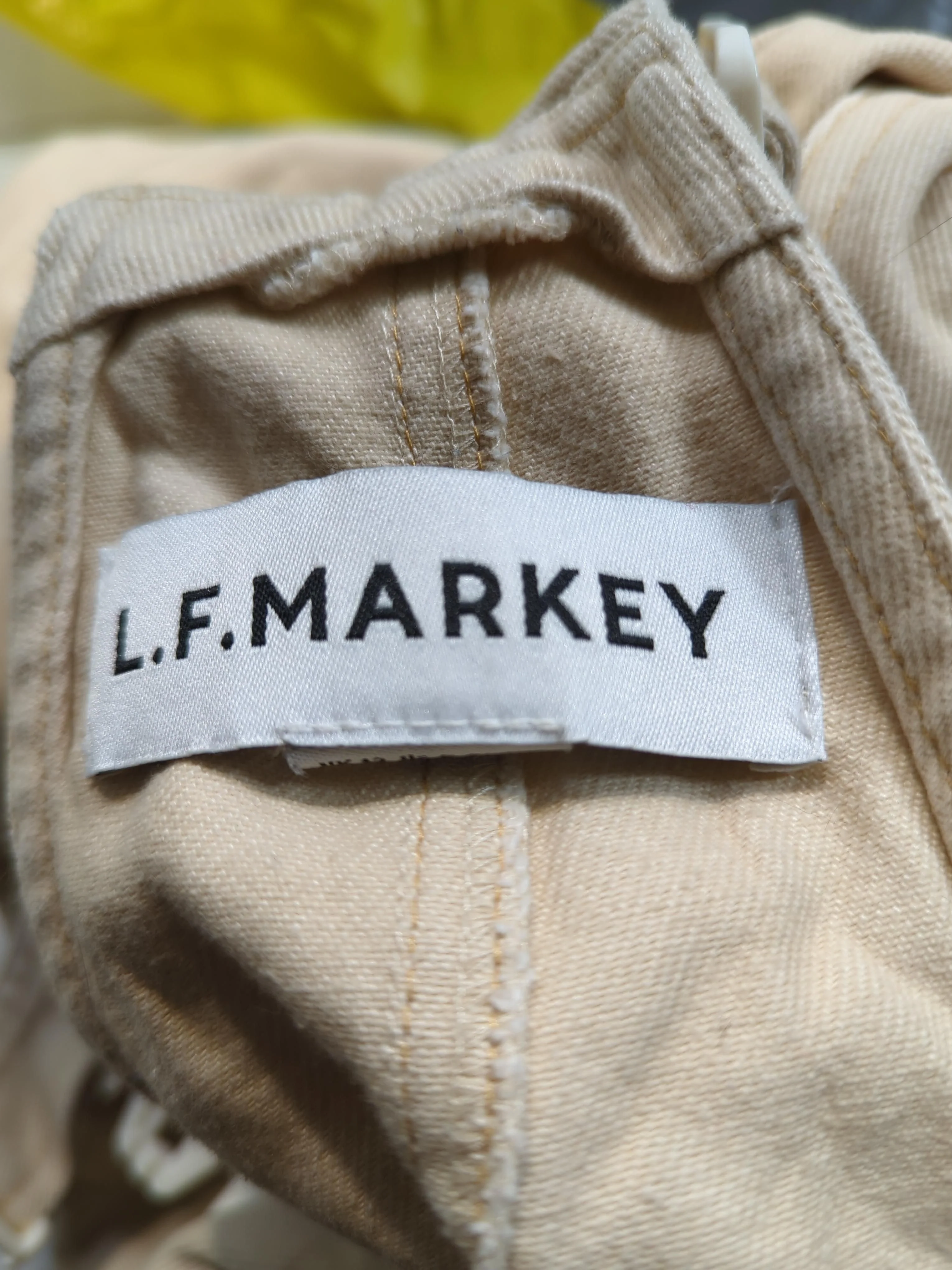 L.F. Markey Women's Jumpsuit UK 12 Cream 100% Cotton Wide-Leg Jumpsuit - Image 5