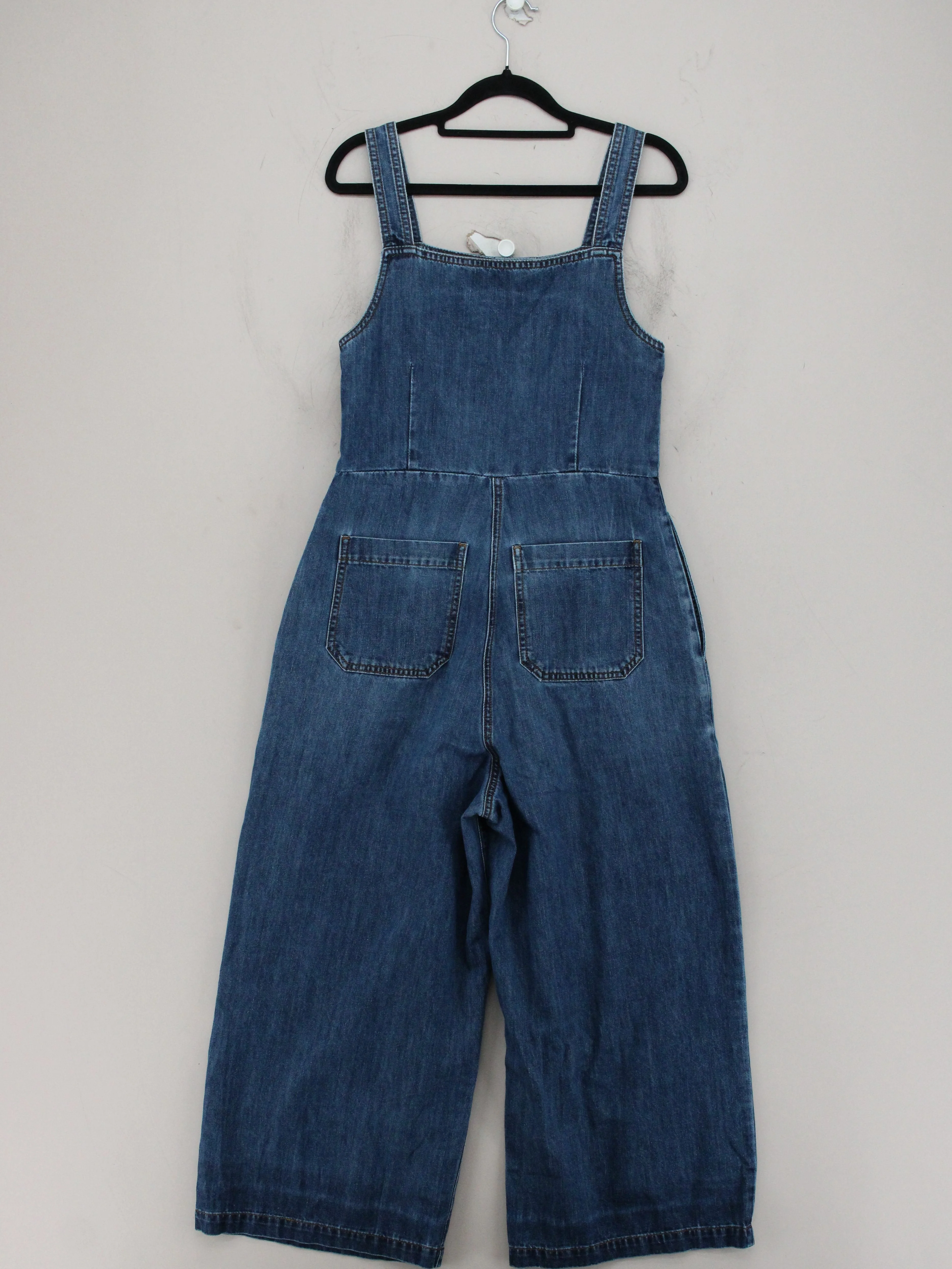 L.F. Markey Women's Jumpsuit UK 6 Blue 100% Cotton Wide-Leg Jumpsuit - Image 2
