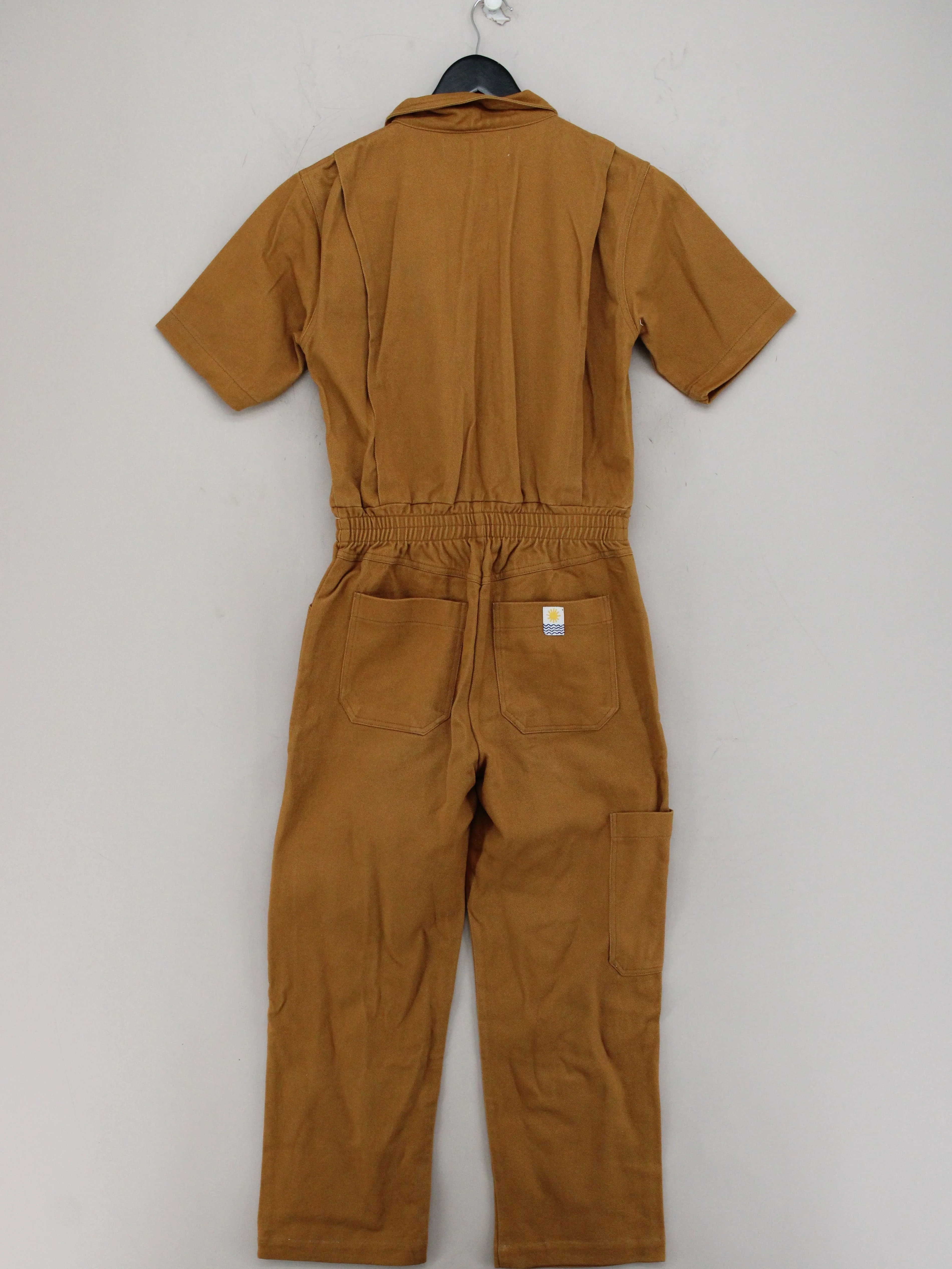 L.F. Markey Women's Jumpsuit UK 6 Tan 100% Cotton Straight Jumpsuit - Image 2