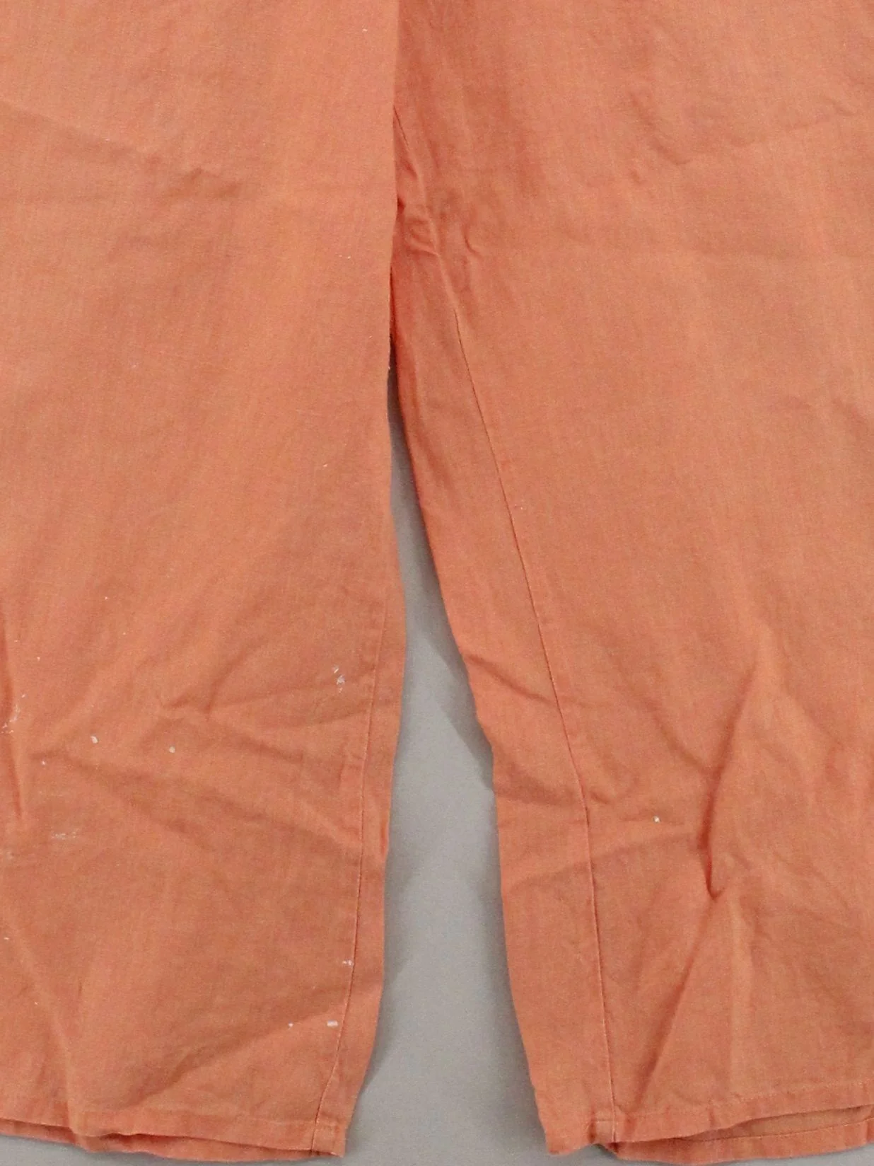 L.F. Markey Women's Trousers UK 14 Orange 100% Other Wide-Leg Cropped - Image 4