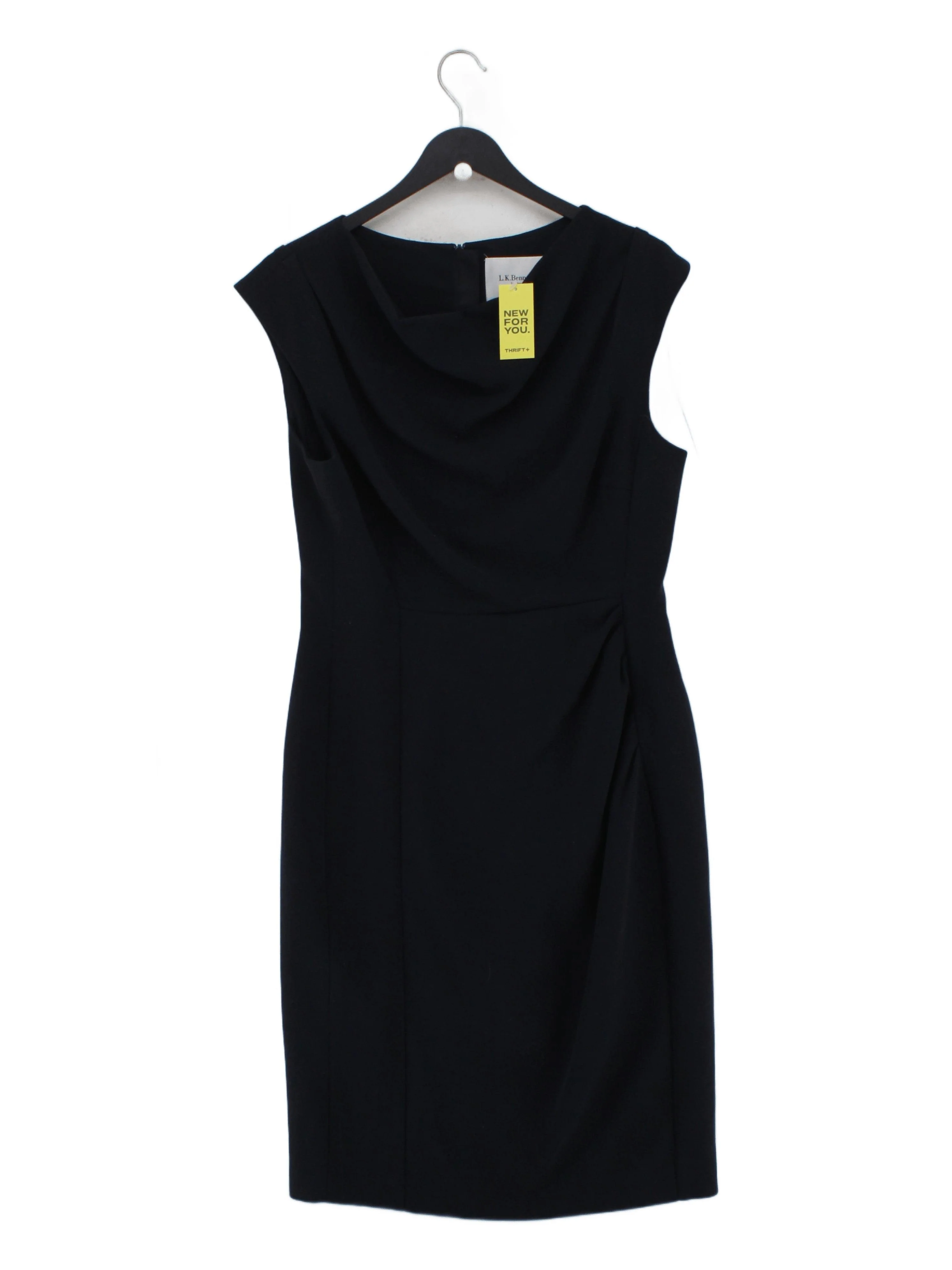 L.K. Bennett Bodycon Midi Dress UK14 in Black