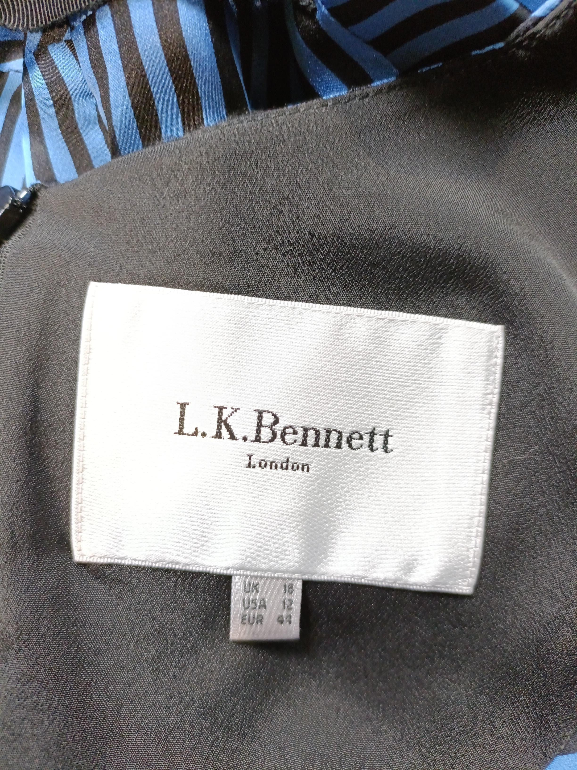L.K. Bennett Maxi Dress UK16 in Blue - Image 5