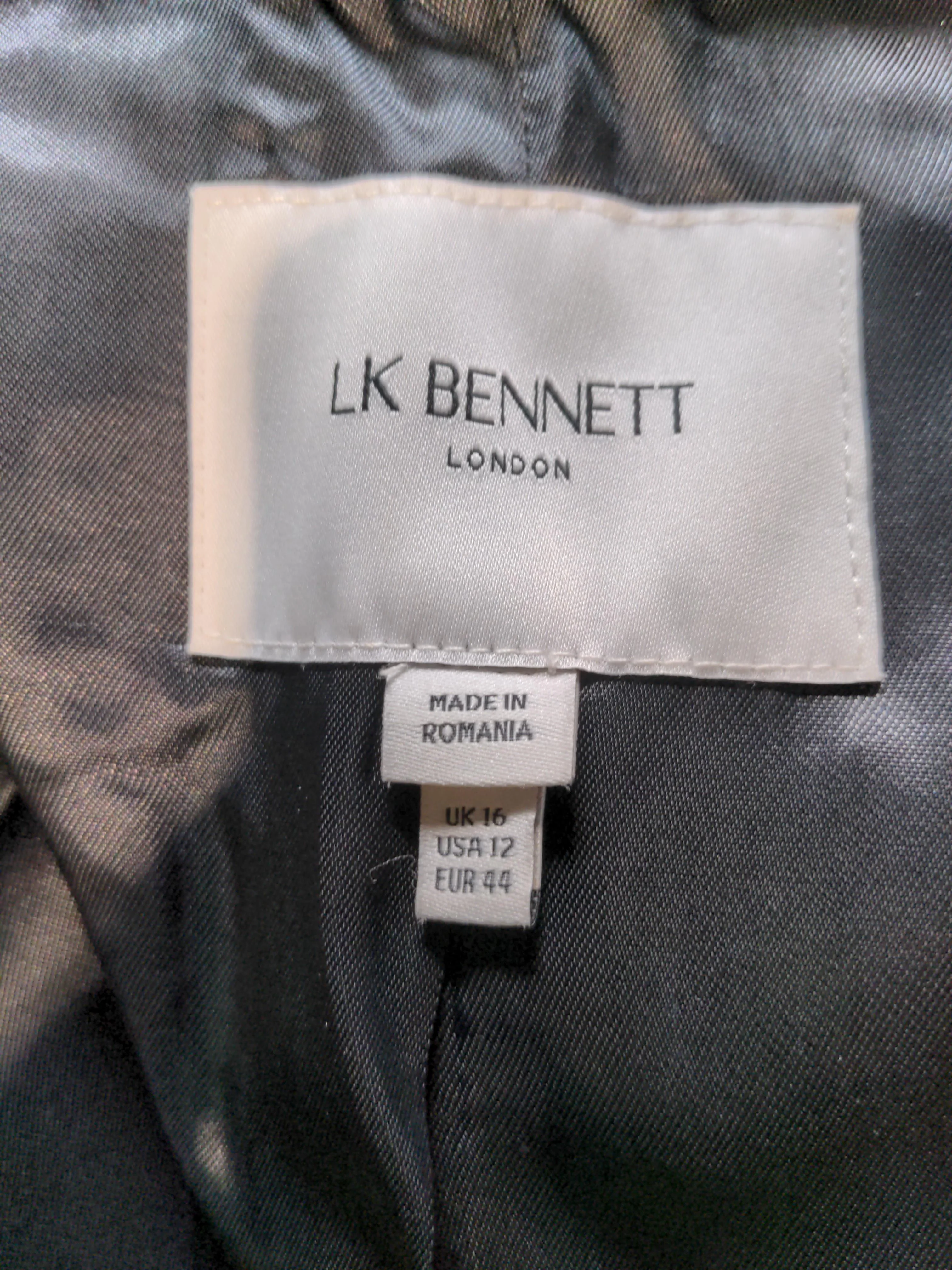 L.K. Bennett Women's Coat UK 16 Brown Wool - Image 5