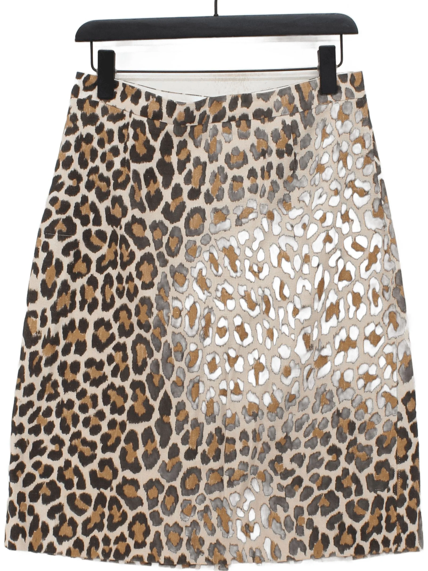 L.K. Bennett Women's Mini Skirt UK 12 Multi Cotton with Elastane, Polyester Mini