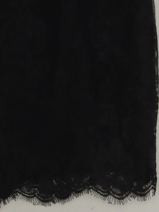 L.K. Bennett Women's Mini Skirt UK 14 Black Nylon - Image 4