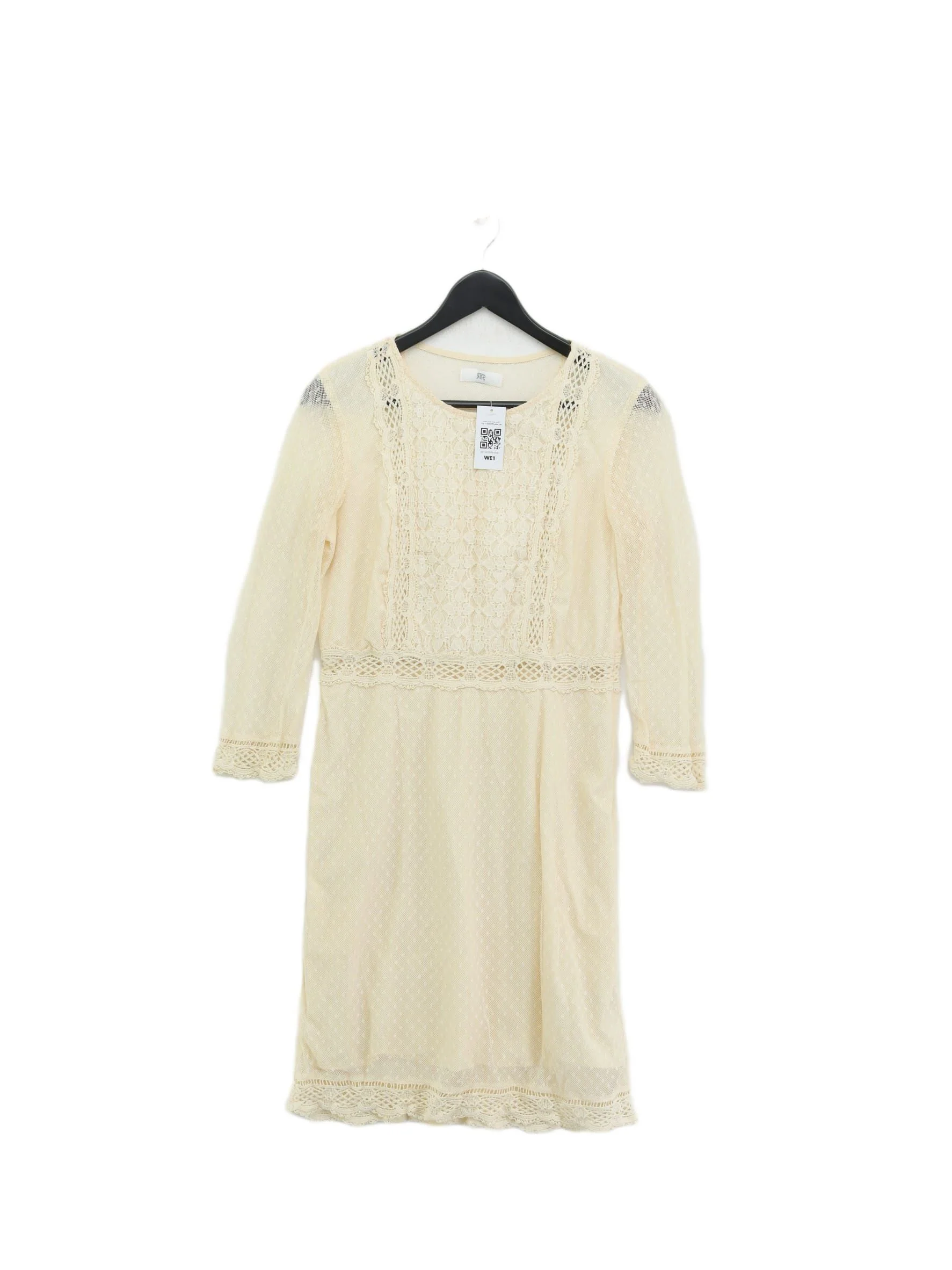 La Redoute A-Line Midi Dress UK10 in Cream