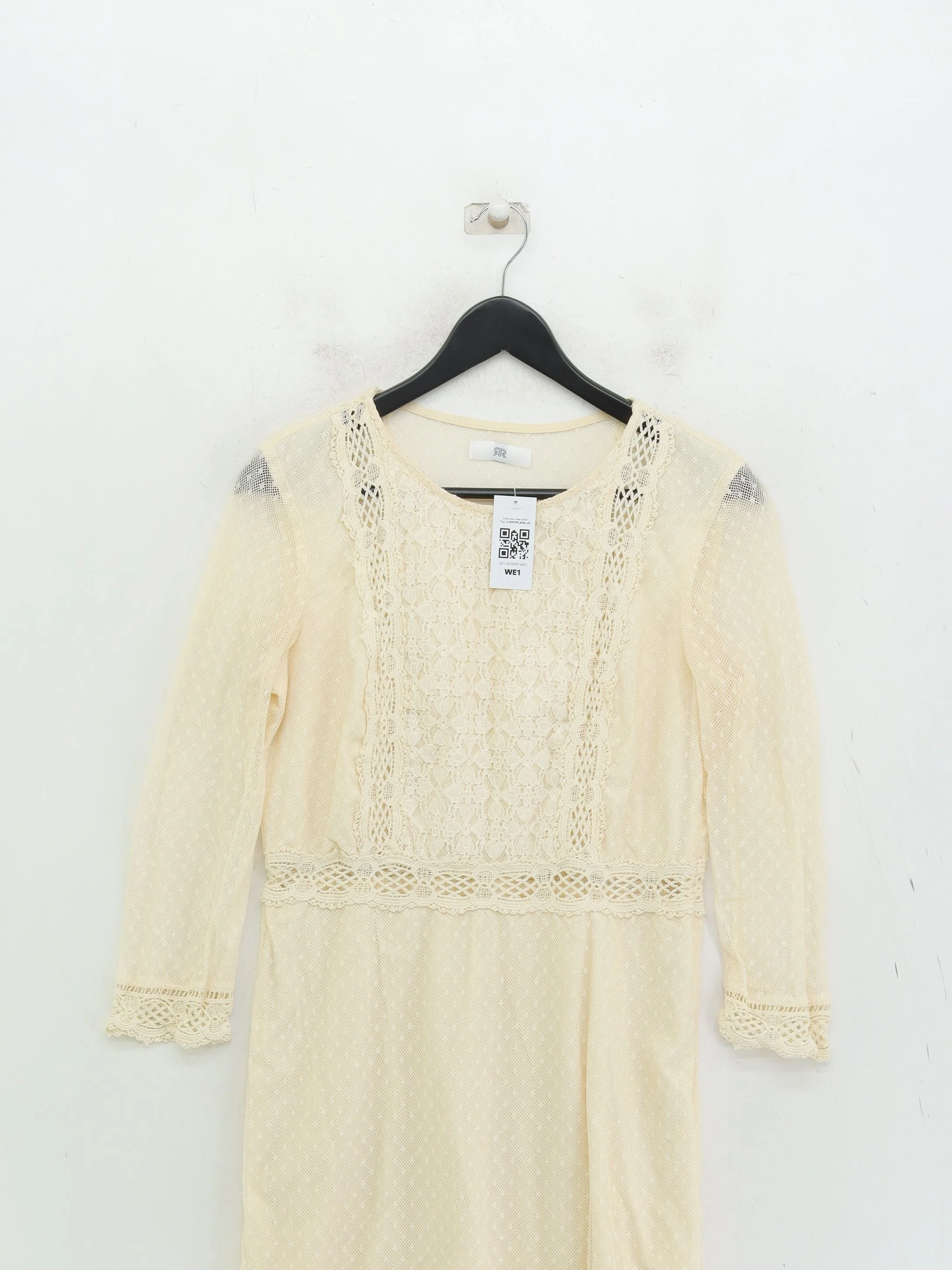 La Redoute A-Line Midi Dress UK10 in Cream - Image 3