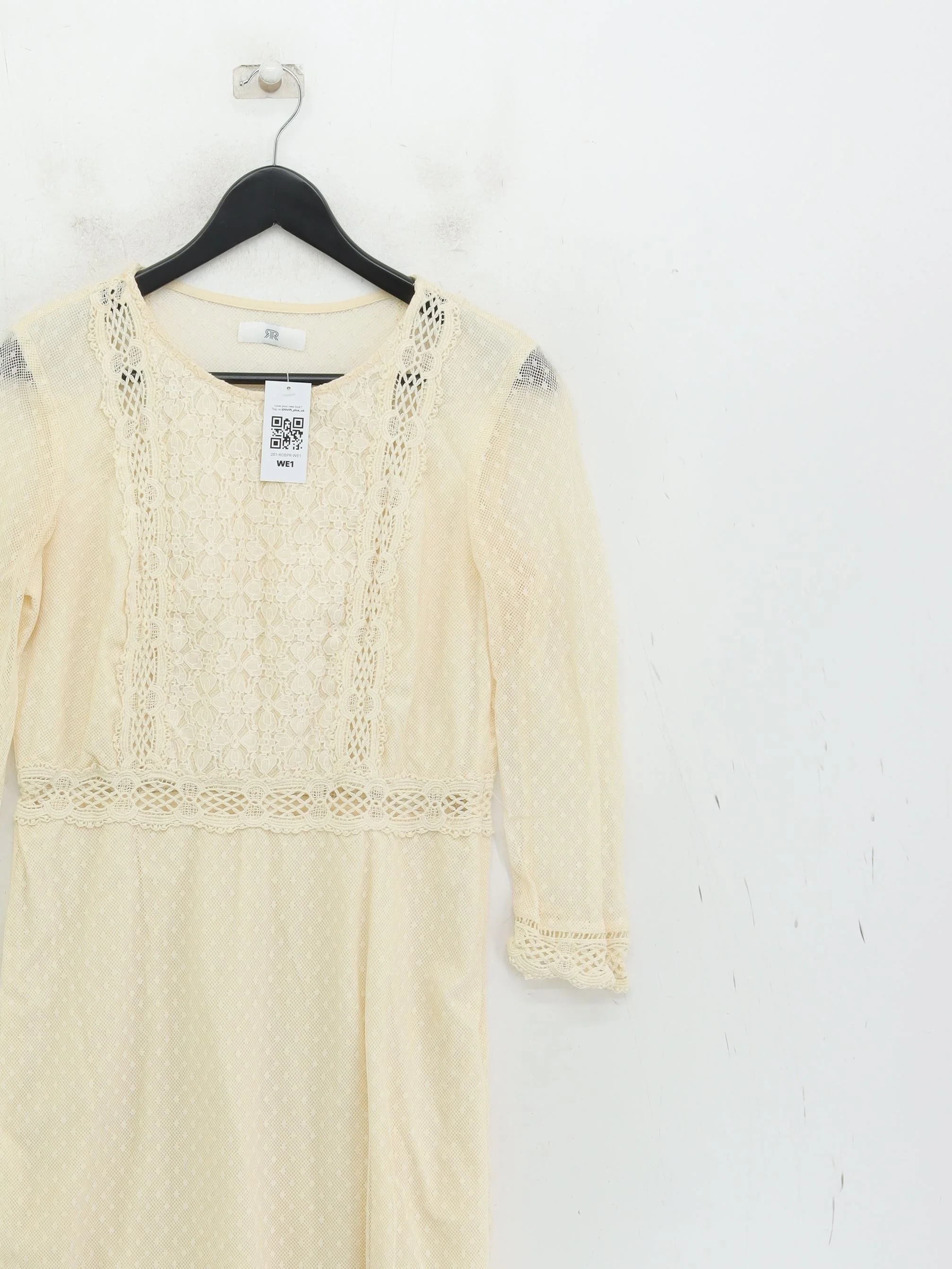 La Redoute A-Line Midi Dress UK10 in Cream - Image 4