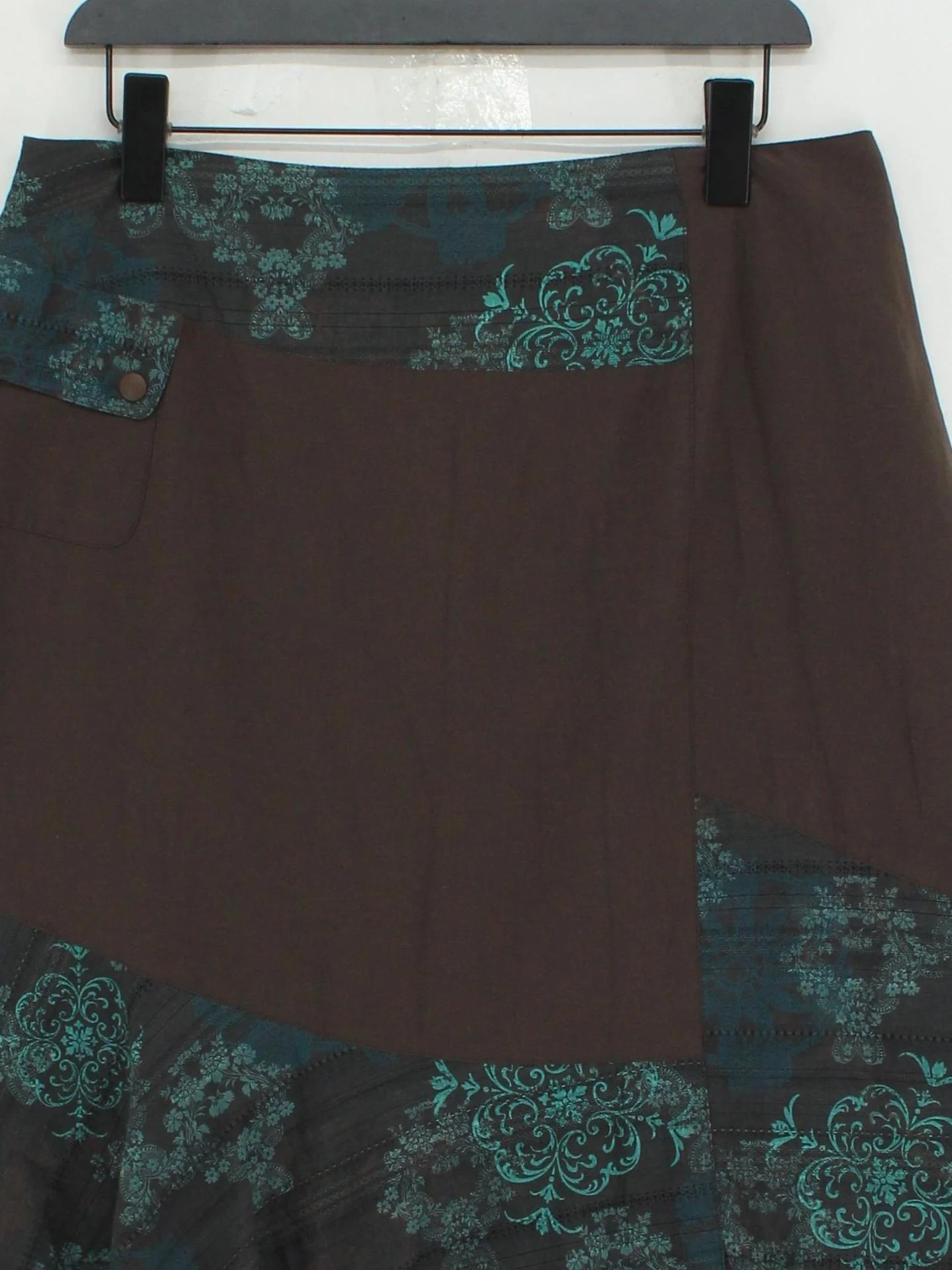 La Redoute Women's Mini Skirt UK 16 Brown Cotton with Polyester Mini - Image 3