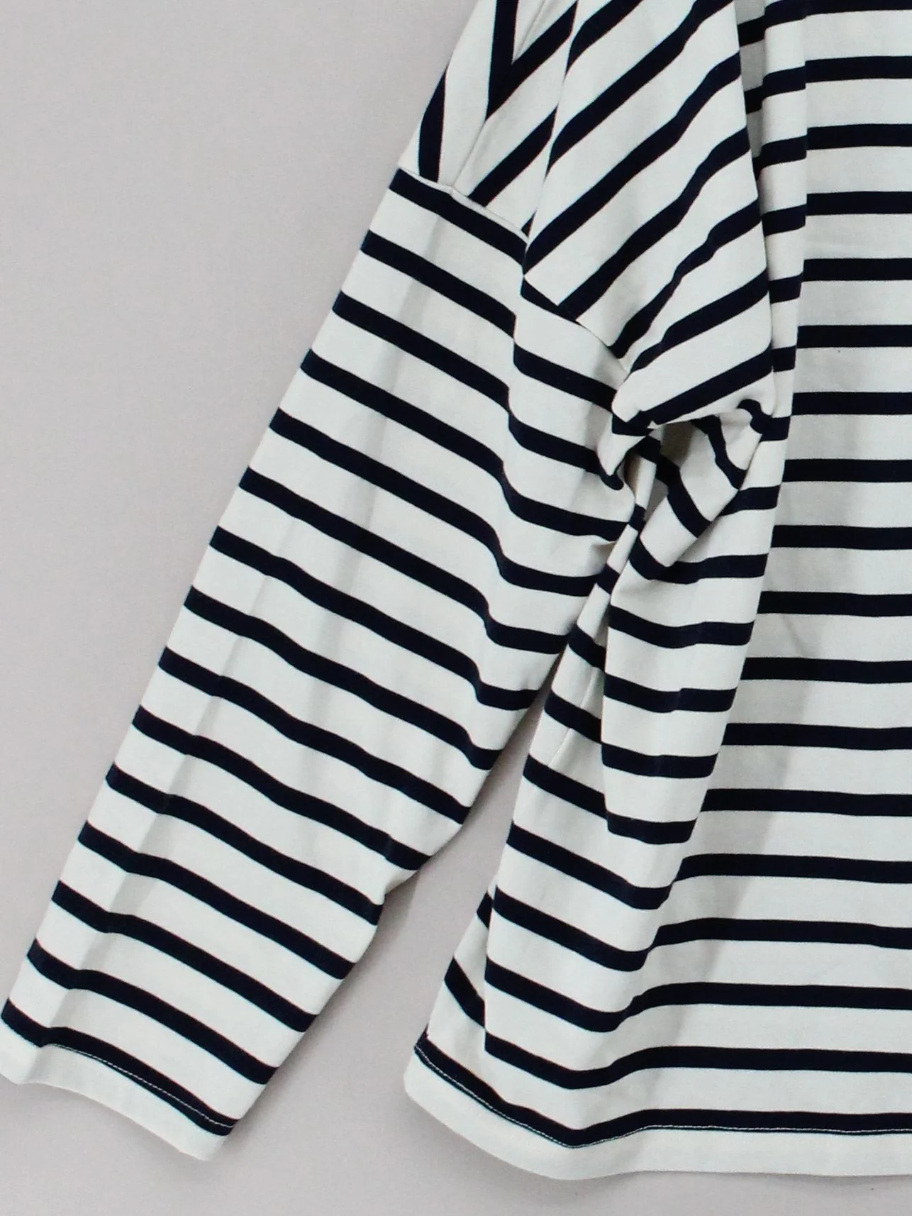 La Redoute Women's Top XL Multi Striped 100% Cotton Long Sleeve Round Neck Basic - Image 4