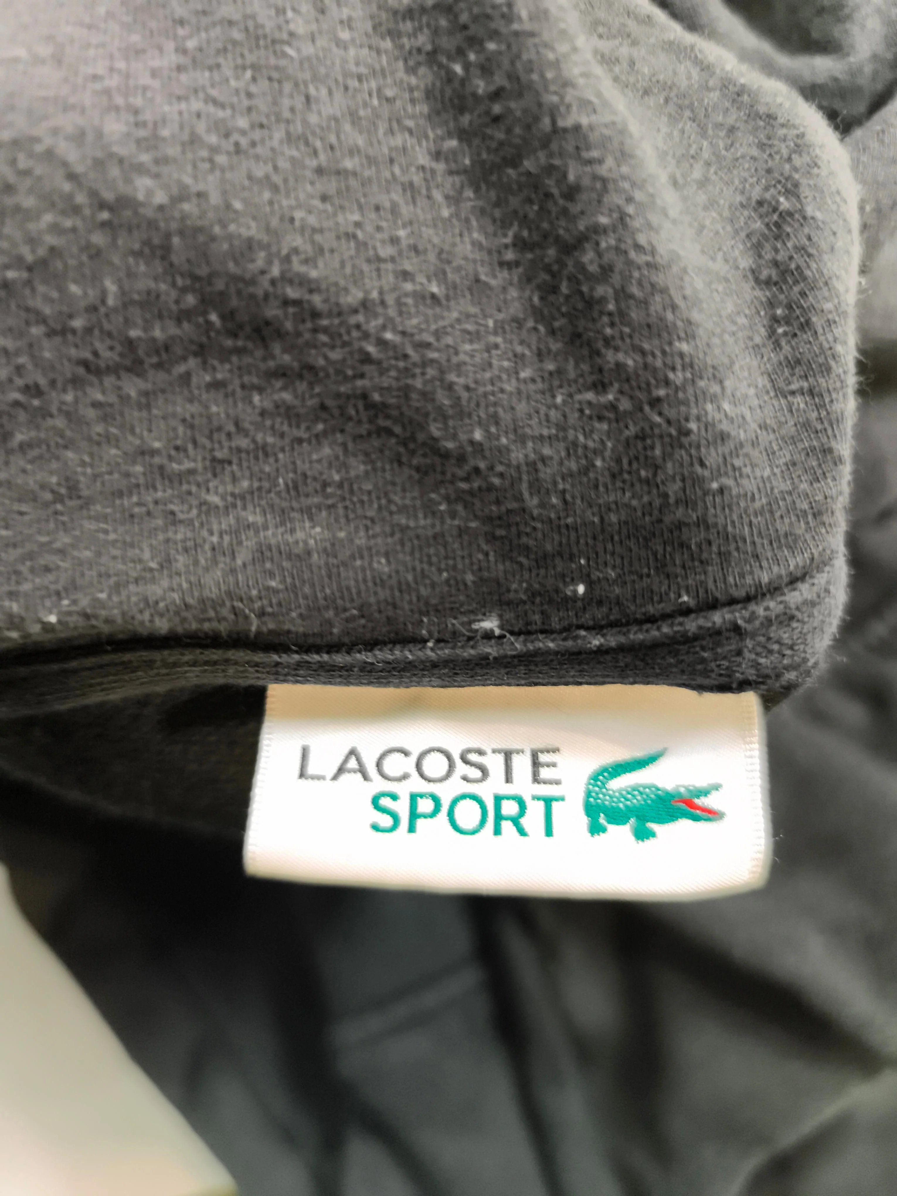 Lacoste Men's Hoodie XXL Black Cotton with Polyester, Elastane Pullover - Image 8