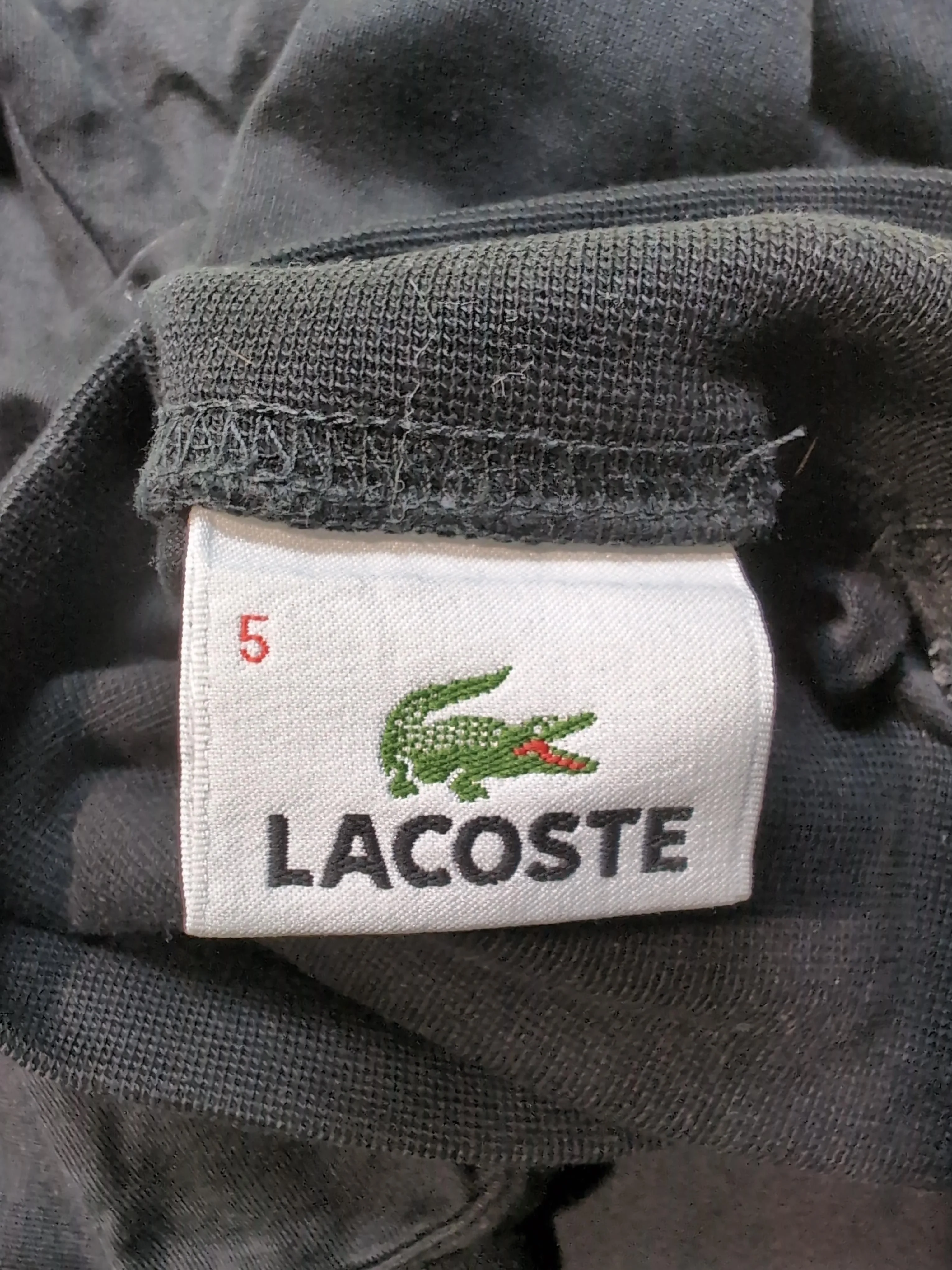 Lacoste Men's Jumper L Black 100% Cotton Roll Neck Pullover - Image 5