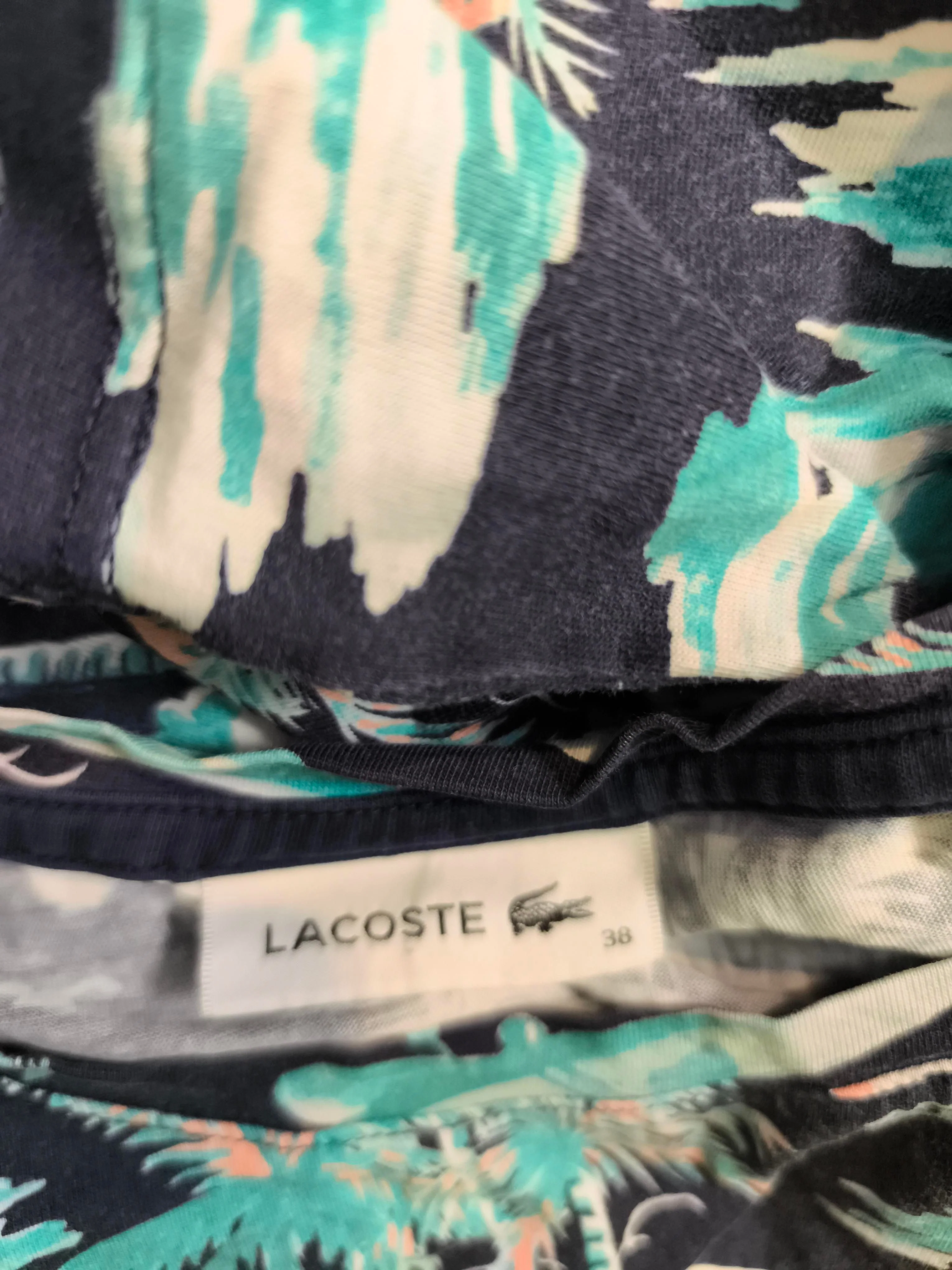 Lacoste Men's T-Shirt S Multi Graphic 100% Cotton Basic - Image 5