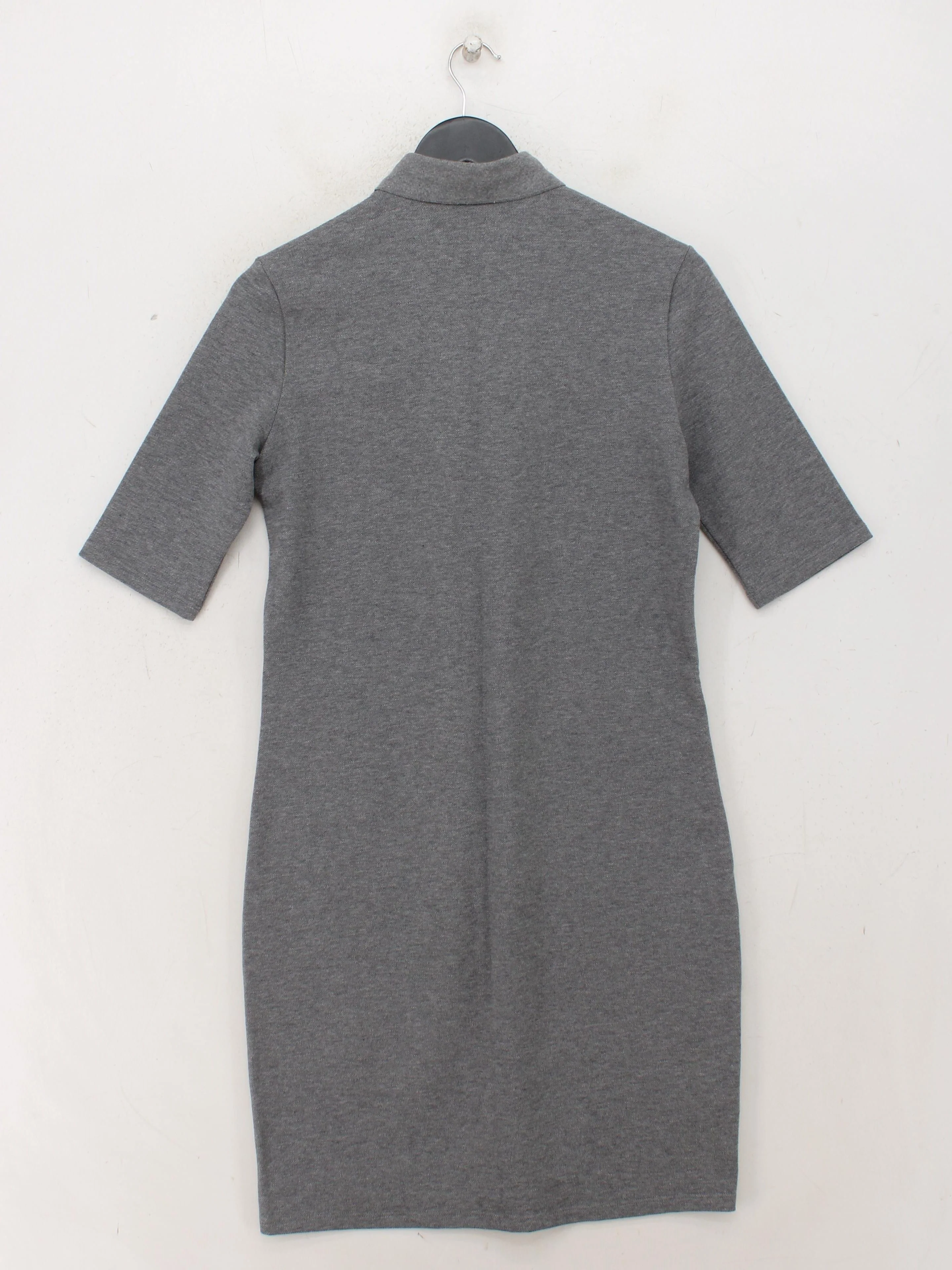 Lacoste Shirt Mini Dress in Grey - Image 2