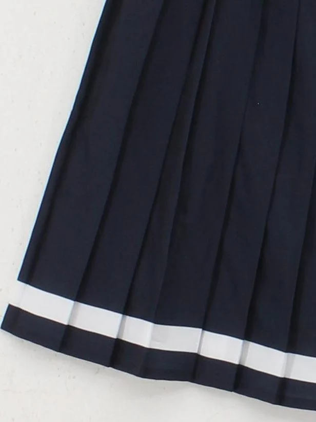 Lacoste Women's Mini Skirt UK 16 Blue Striped 100% Polyester Short Mini - Image 4