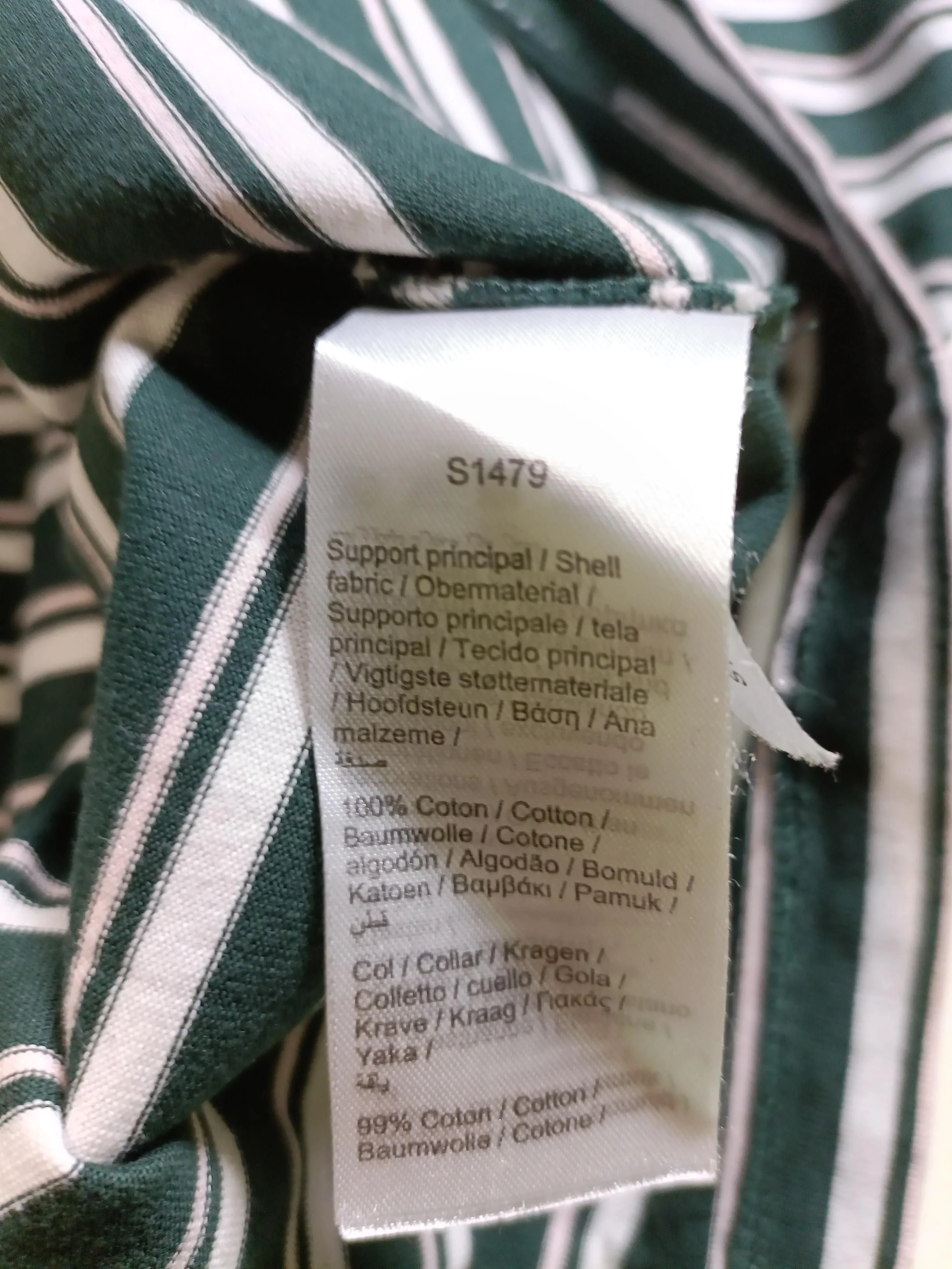 Lacoste Women's Top UK 10 Green 100% Cotton Basic - Image 6