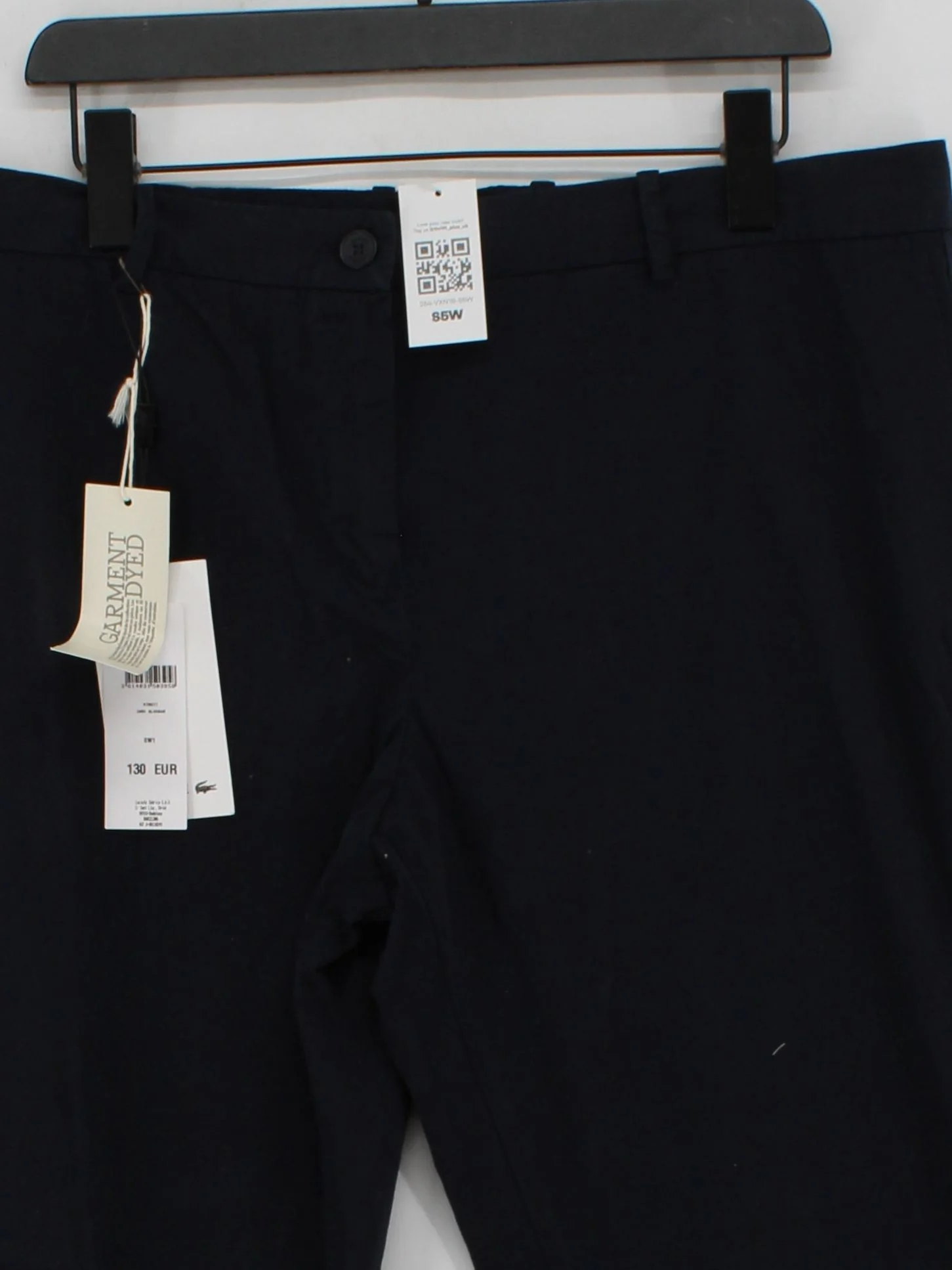 Lacoste Women's Trousers UK 18 Blue 100% Cotton Straight Chino - Image 3