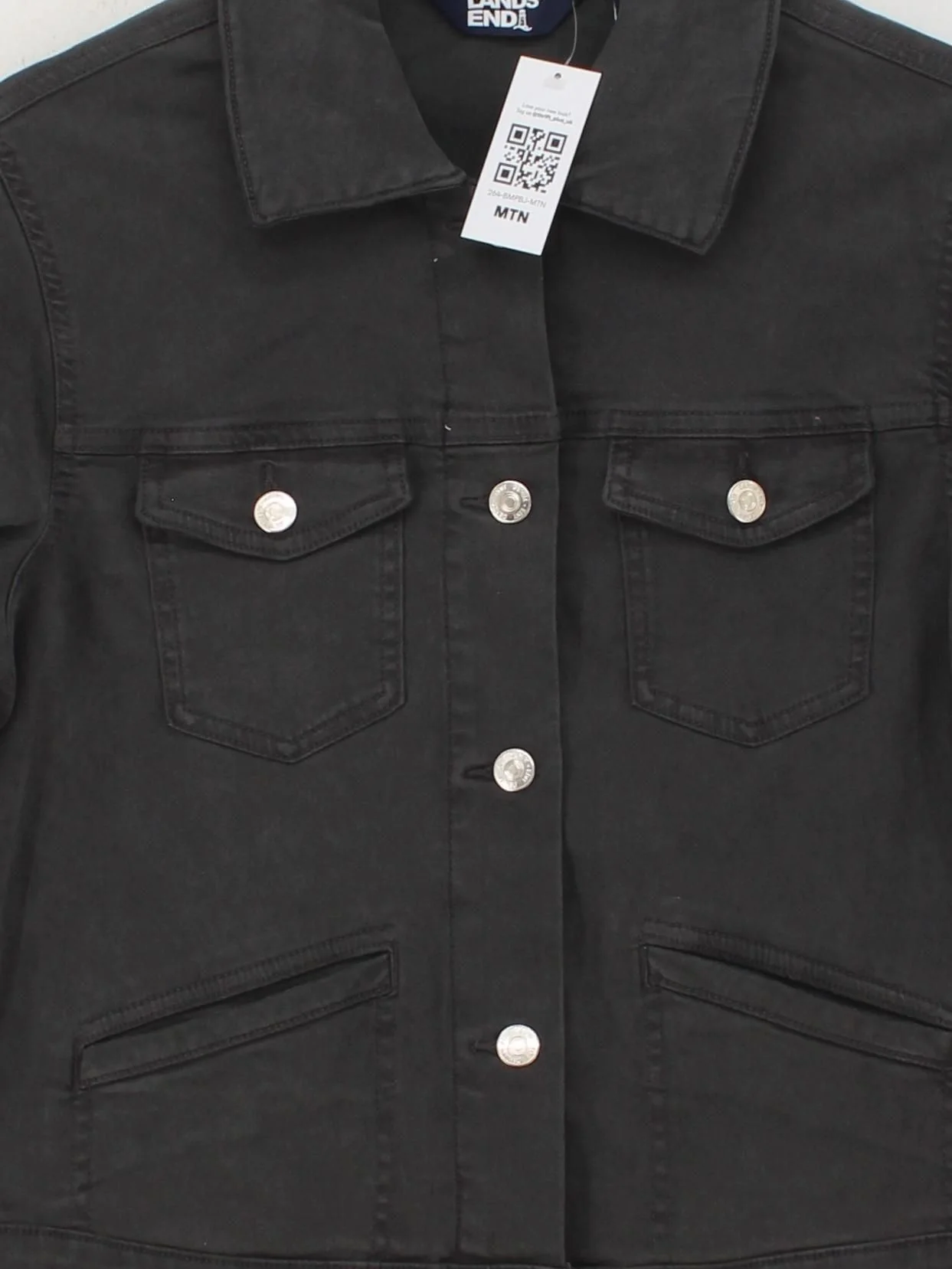 Lands End Motorcycle Jacket jacket grey - Image 3