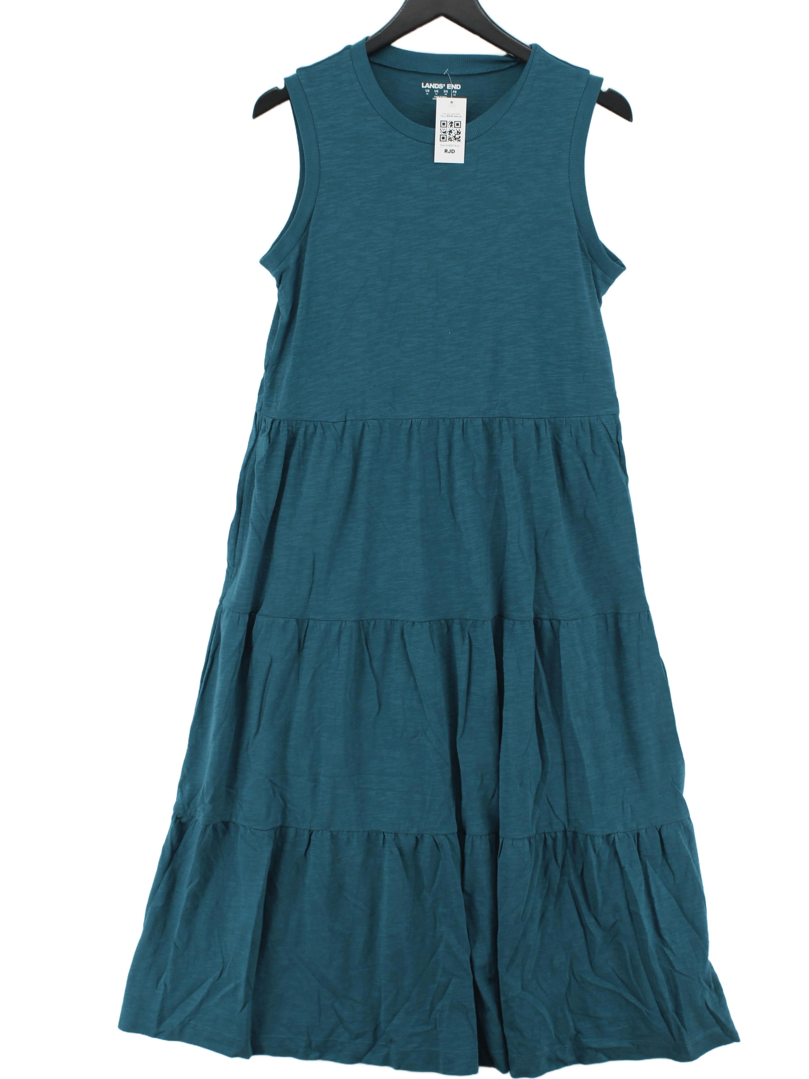 Lands End Tank Midi Dress UK14 in Blue