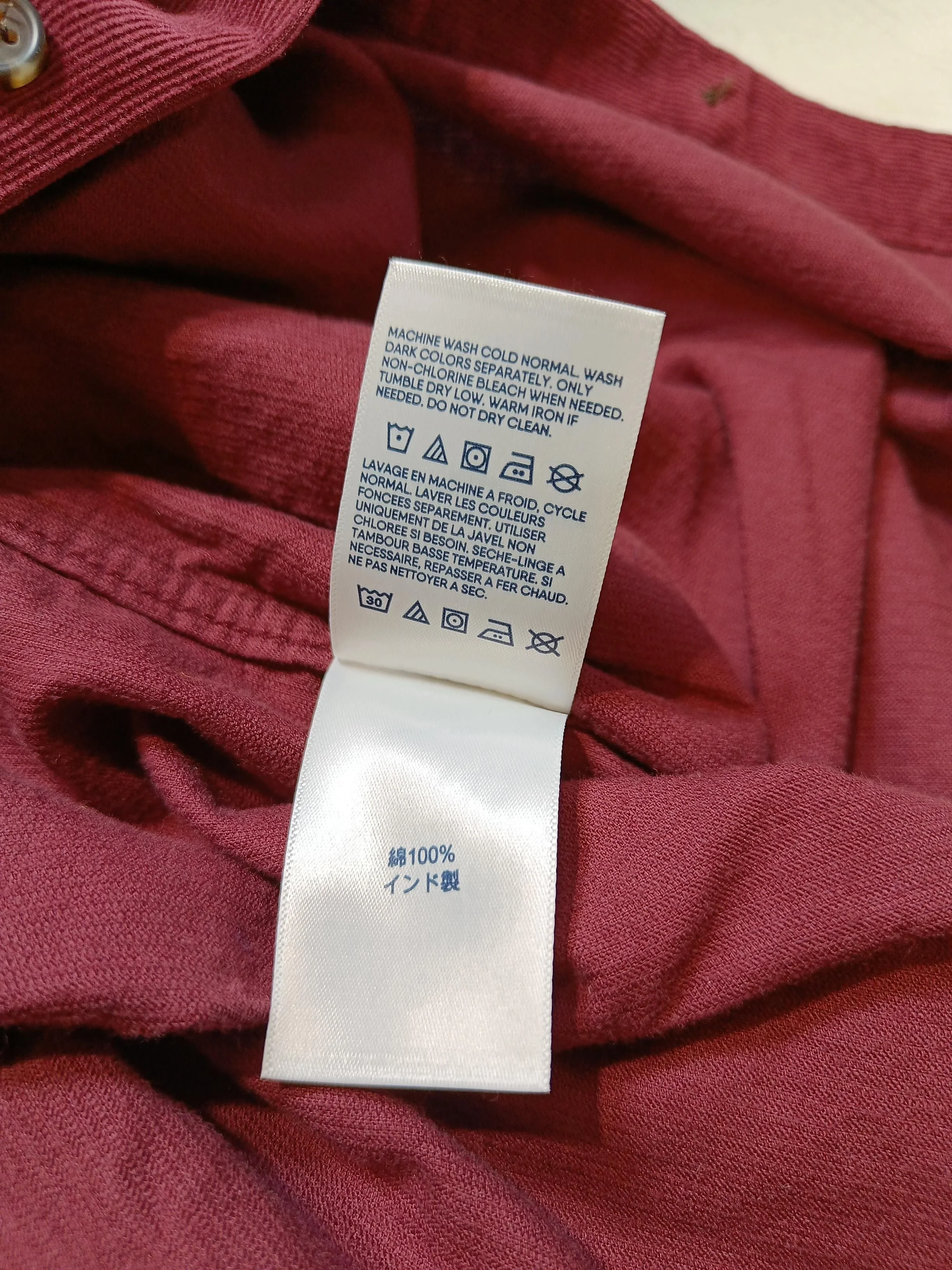Lands End Women's Shirt S Red 100% Cotton Long Sleeve Collared Basic - Image 6