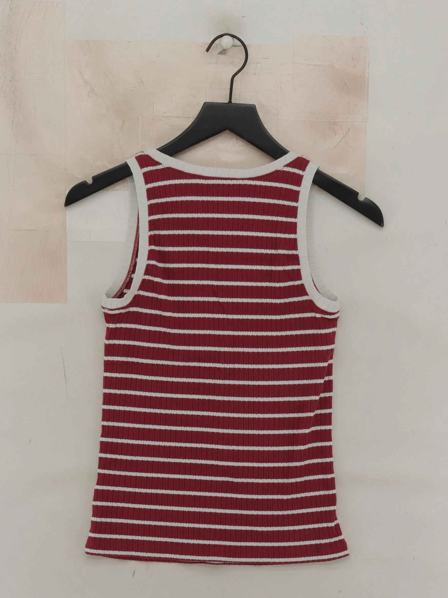 Lands End Women's T-Shirt XS Red Cotton with Polyester, Elastane Basic - Image 2