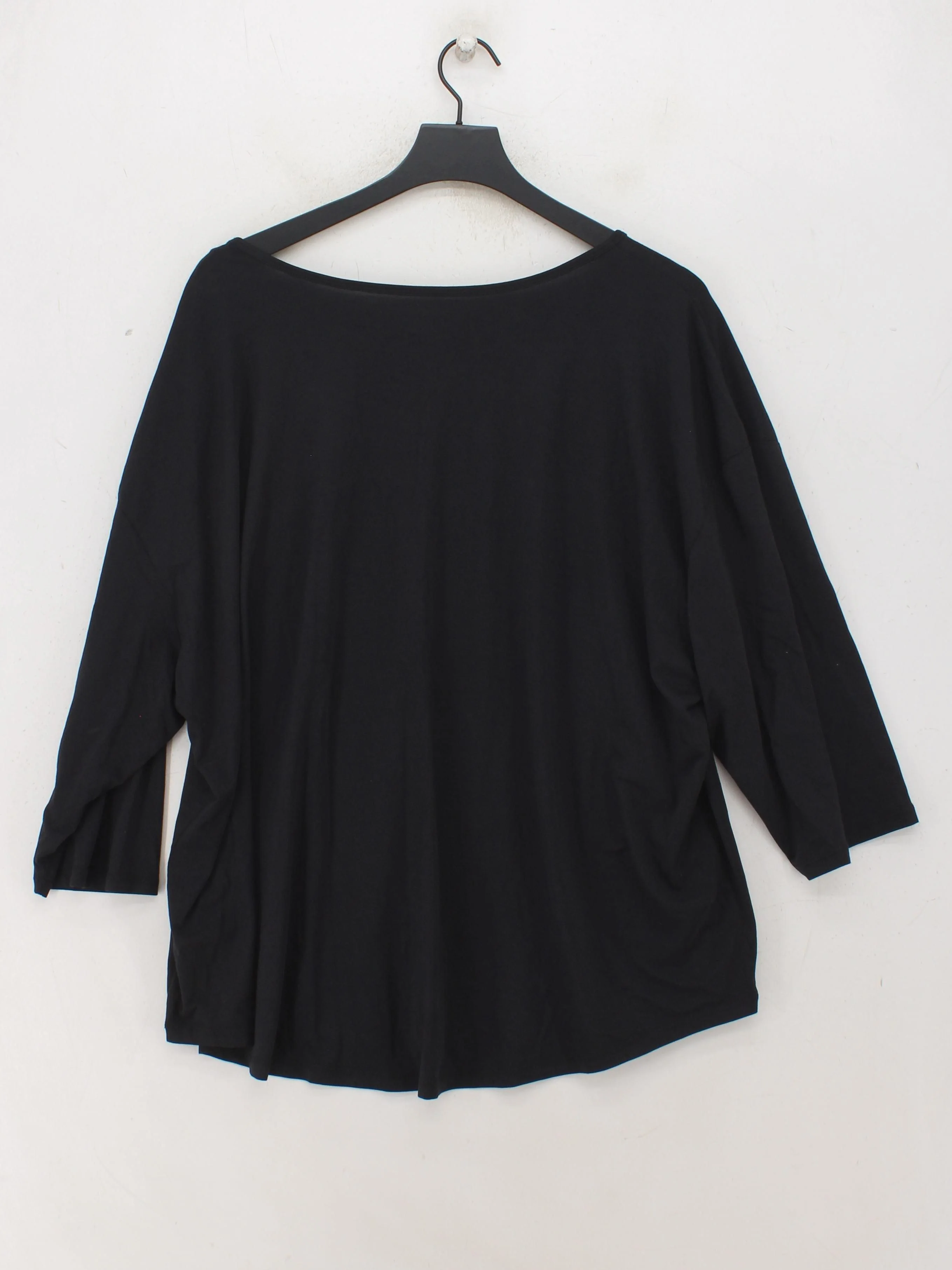 Lands End Women's Top XXXL Black Cotton with Lyocell Modal, Elastane Basic - Image 2