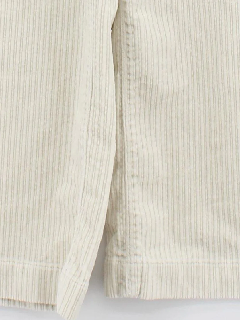 Lands End Women's Trousers UK 14 Cream Cotton with Elastane Wide-Leg Chino - Image 4