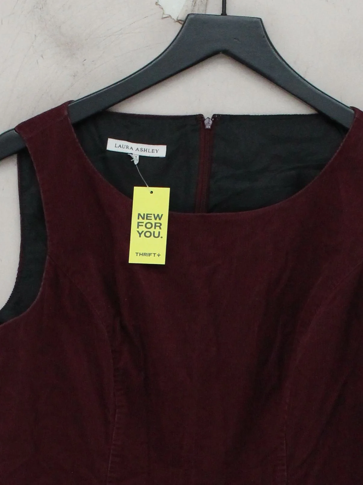 Laura Ashley Pinafore/Dungaree Mini Dress UK14 in Red - Image 3