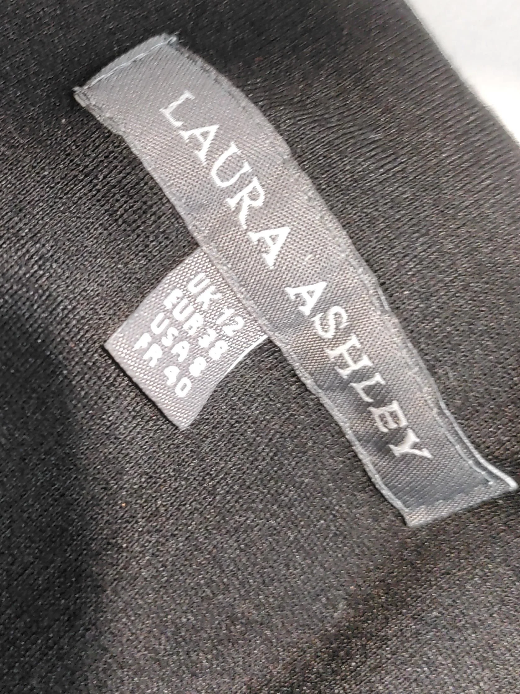 Laura Ashley Shirt Midi Dress UK12 in Black - Image 5