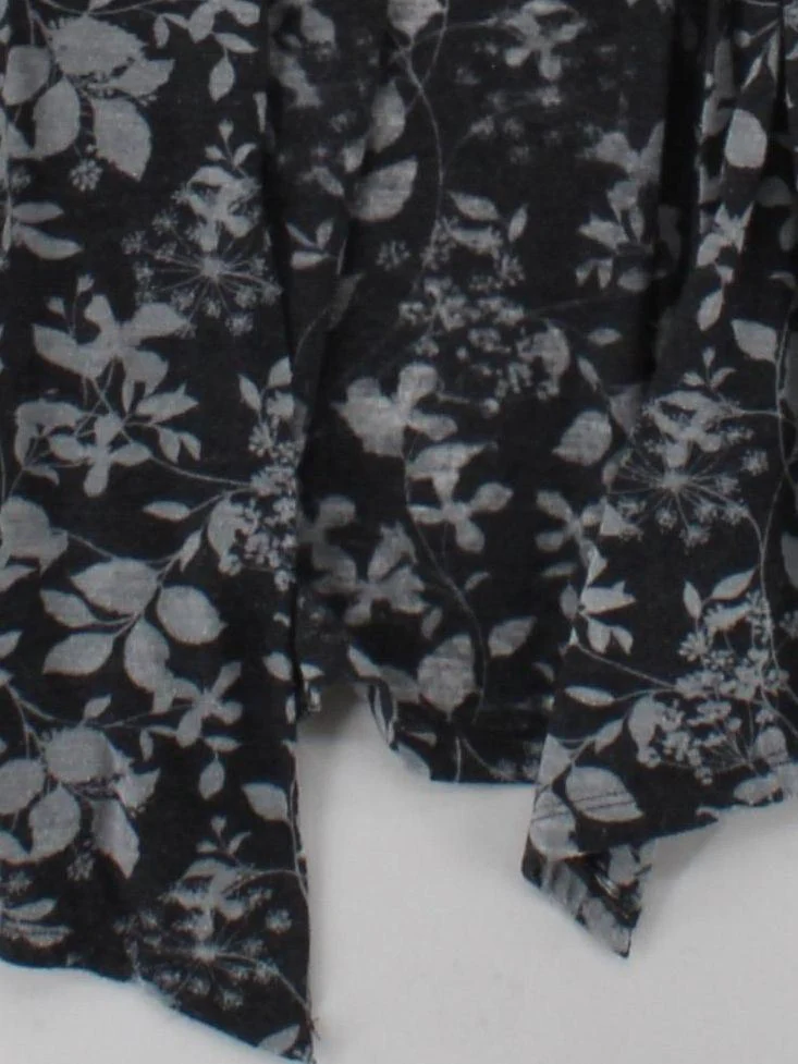 Laura Ashley Women's Cardigan UK 12 Grey Floral 100% Polyester V-Neck Cardigan - Image 4