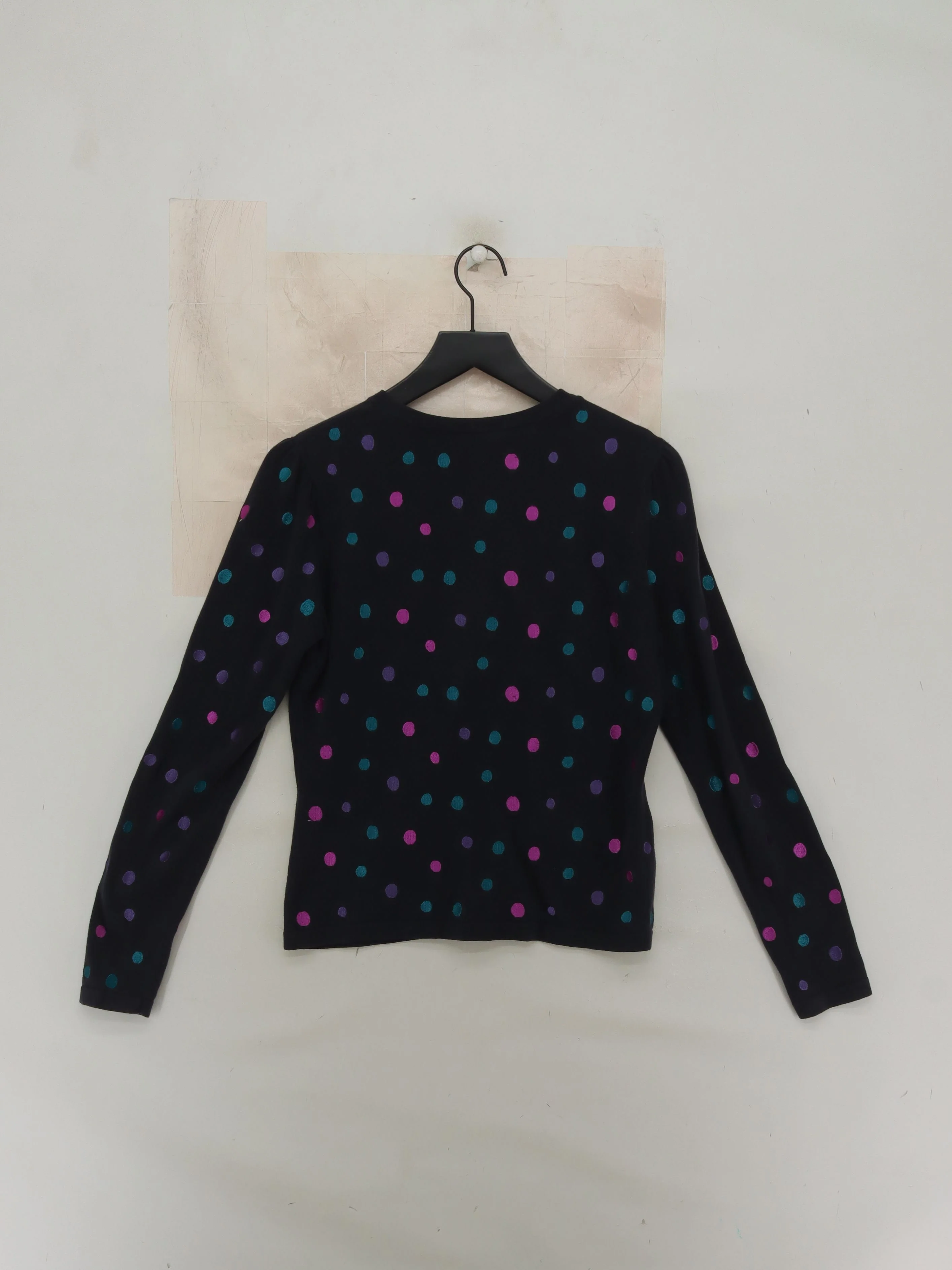 Laura Ashley Women's Cardigan UK 14 Black 100% Cotton Cardigan - Image 2