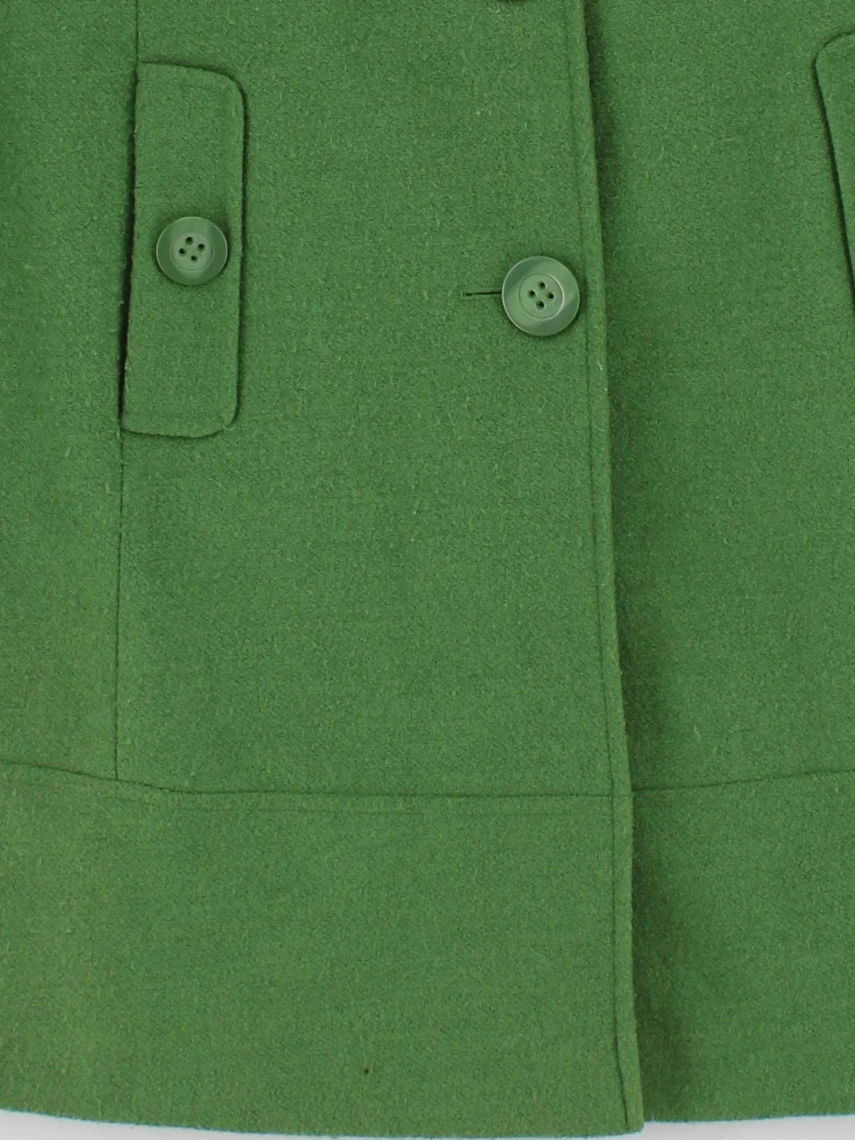 Laura Ashley Women's Coat UK 12 Green Polyester with Wool Overcoat - Image 4