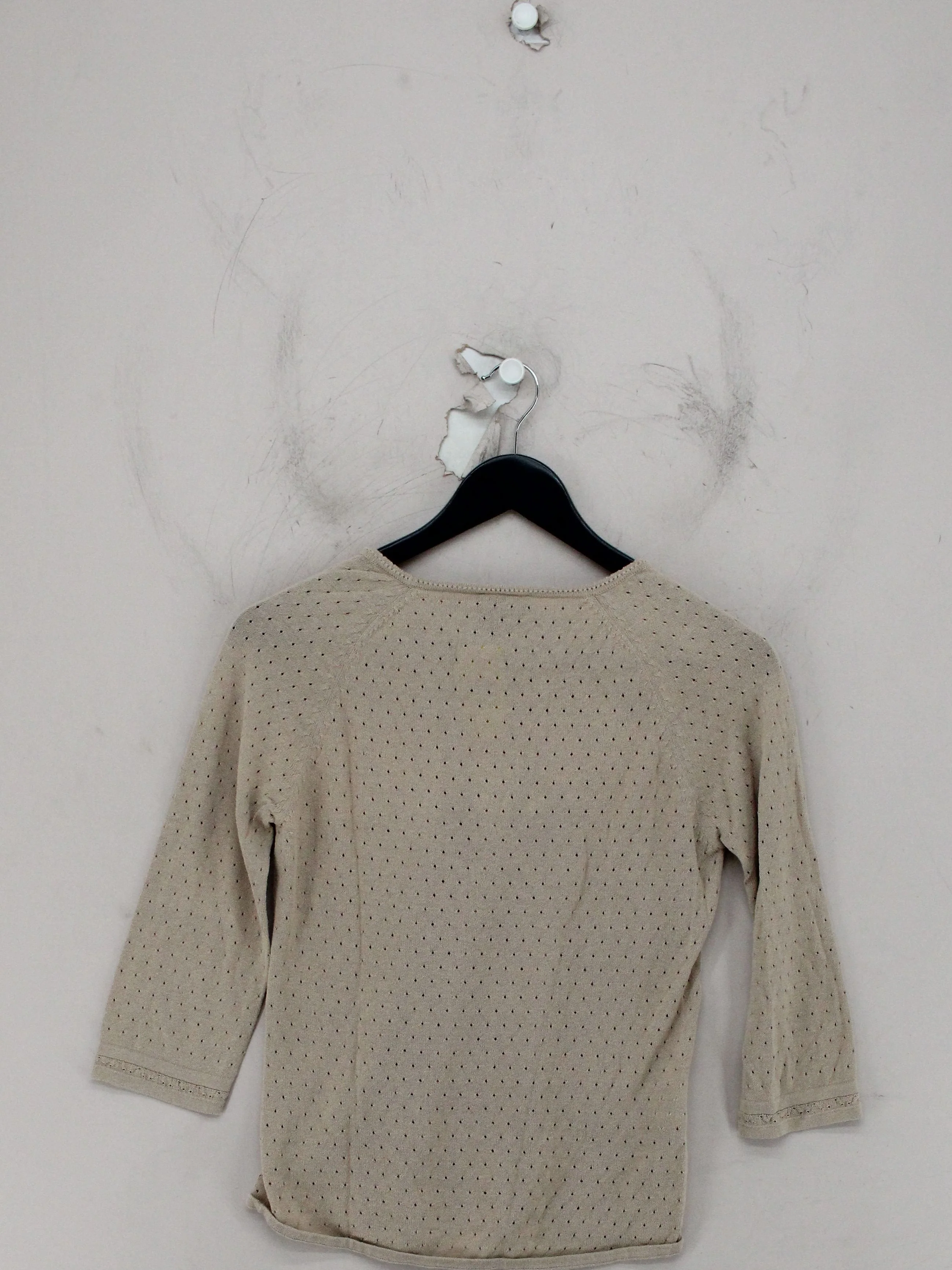 Laura Ashley Women's Jumper S Tan Cotton with Nylon Round Neck Pullover - Image 2