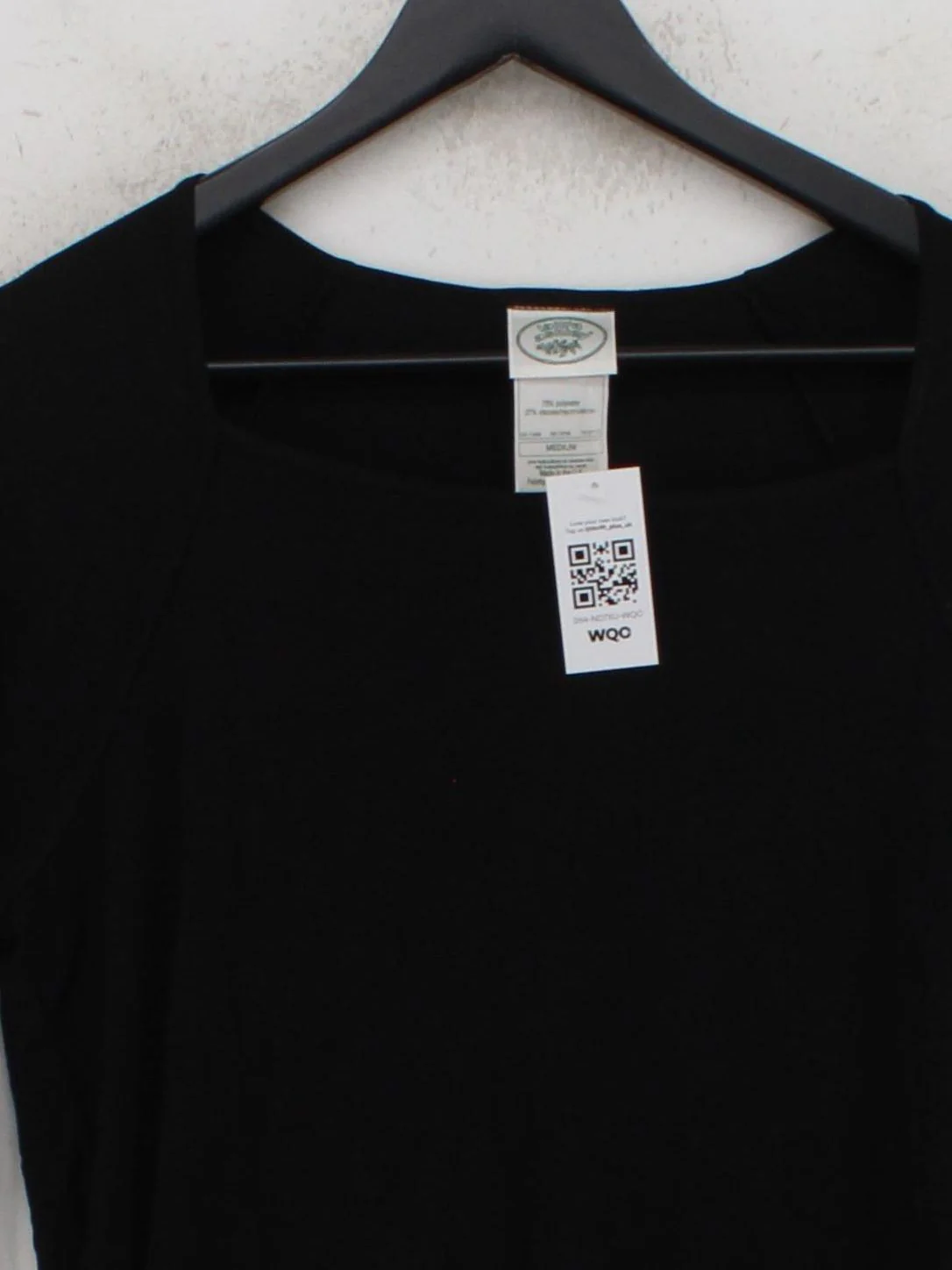 Laura Ashley Women's Top M Black Polyester with Viscose Basic - Image 3