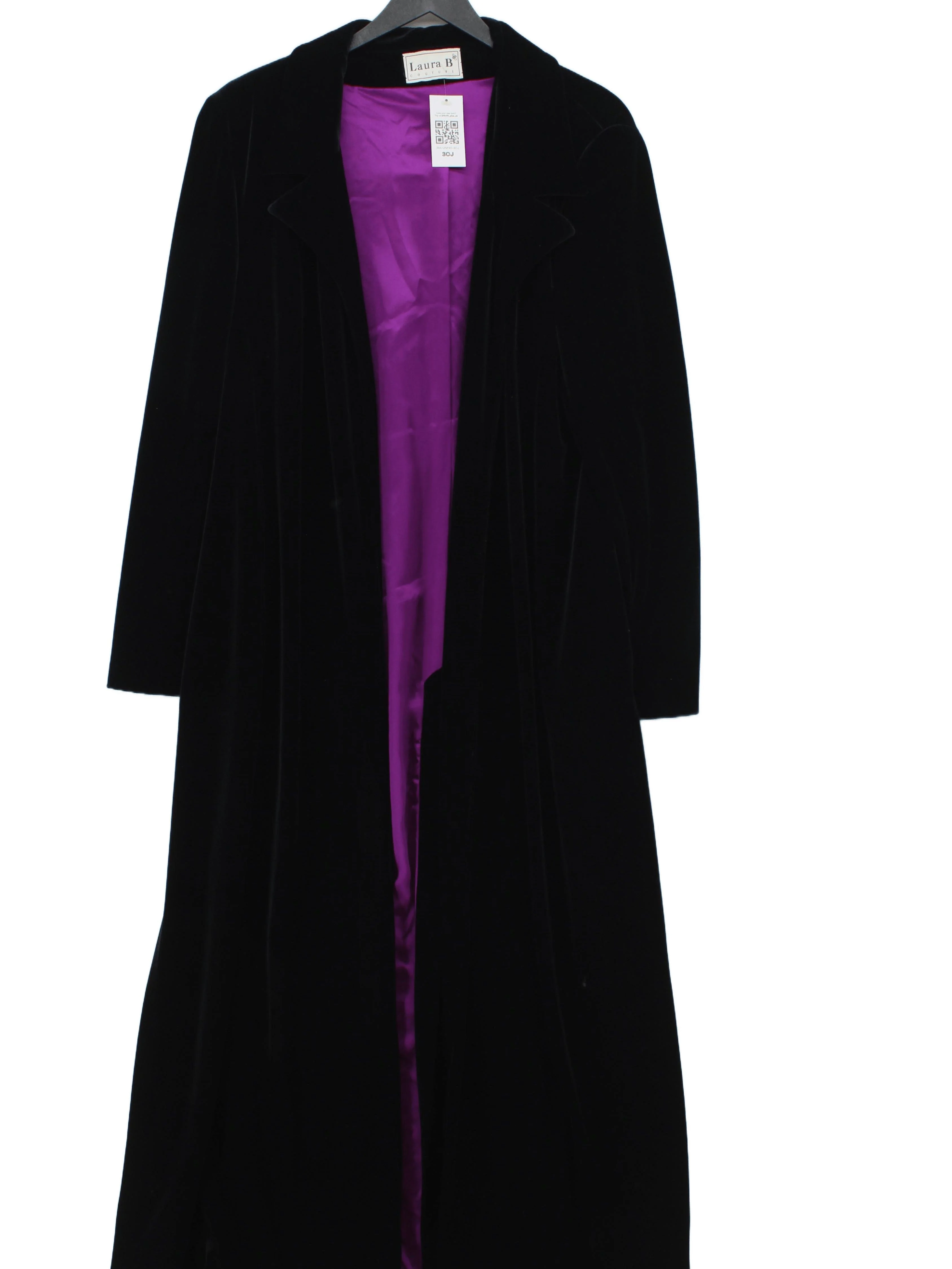 Laura B. Couture Women's Two Piece Suit UK 20 Black Polyamide