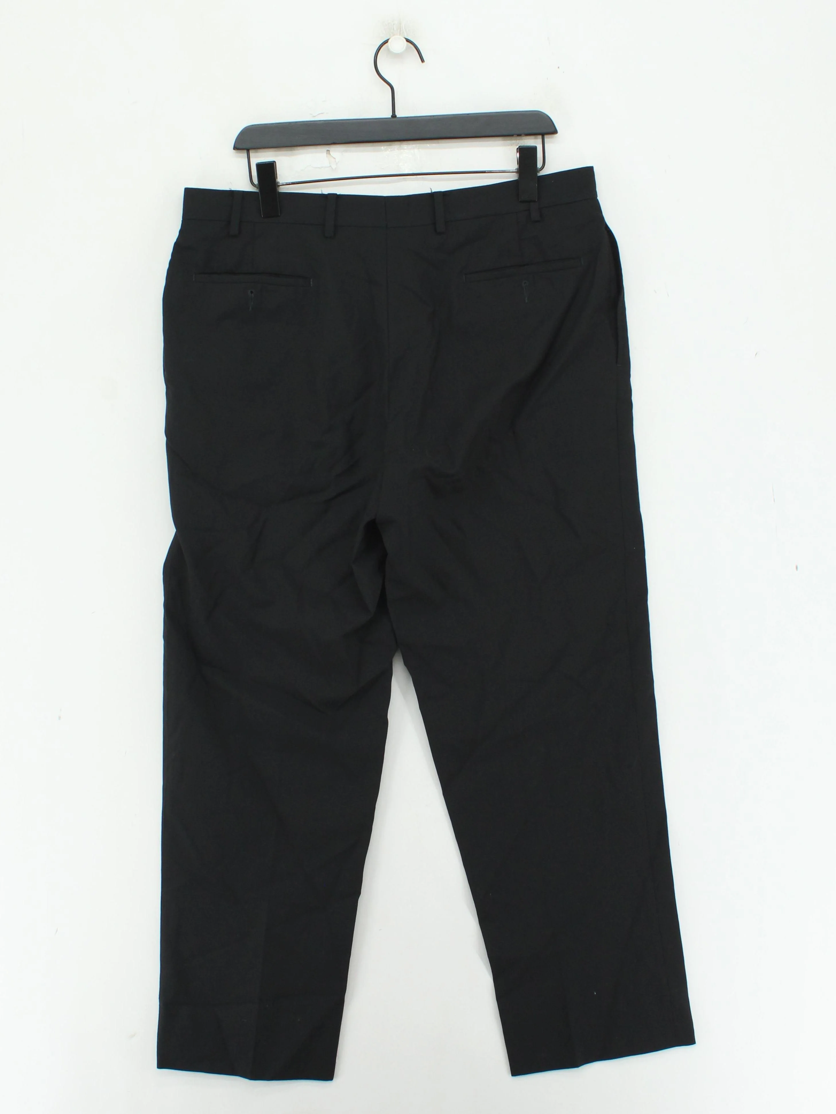 Lauren Ralph Lauren Men's Suit Trousers W 36 in Black 100% Wool Dress Pants - Image 2