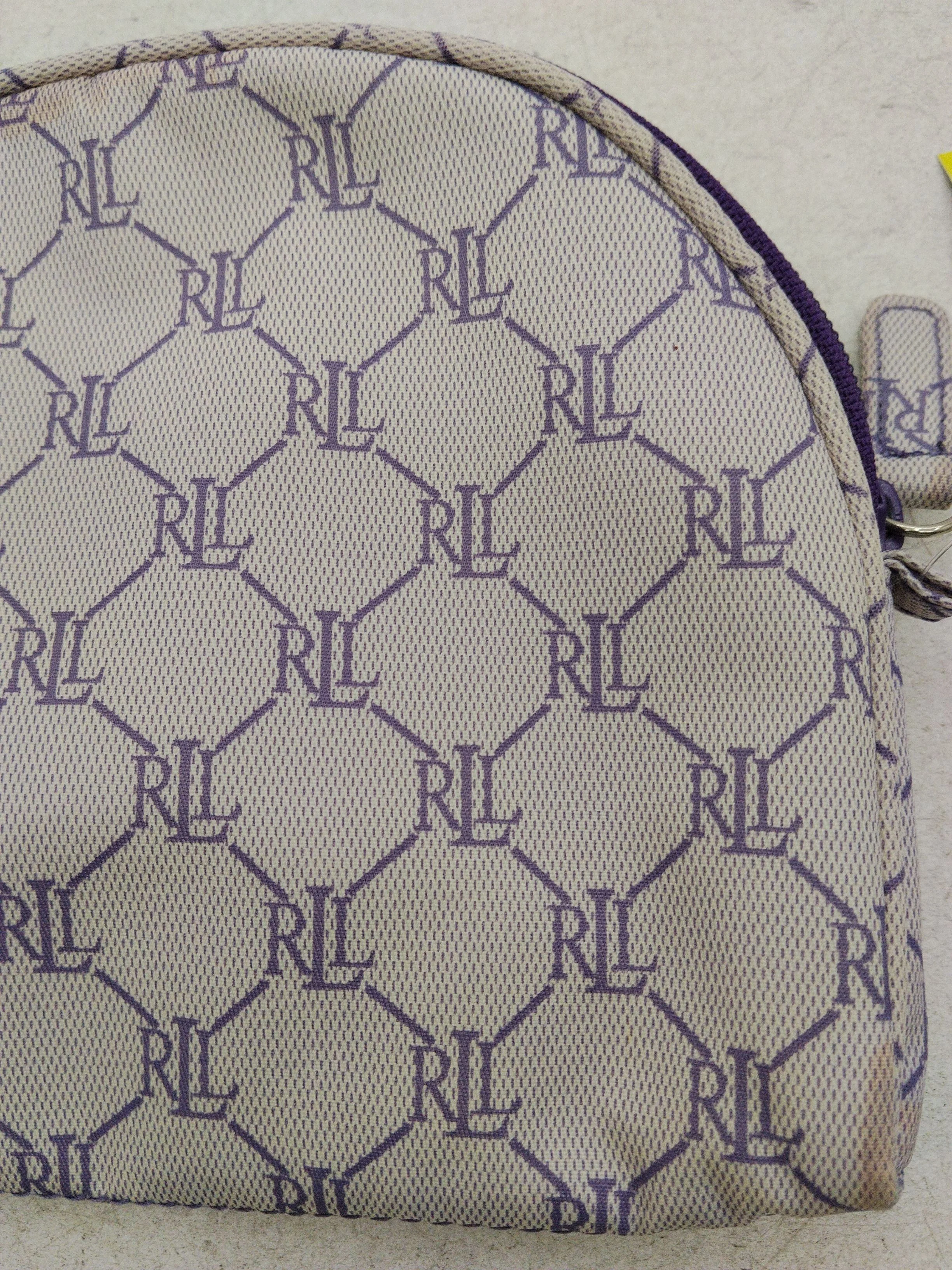 Lauren Ralph Lauren Women's Bag Purple Geometric 100% Other Clutch - Image 3
