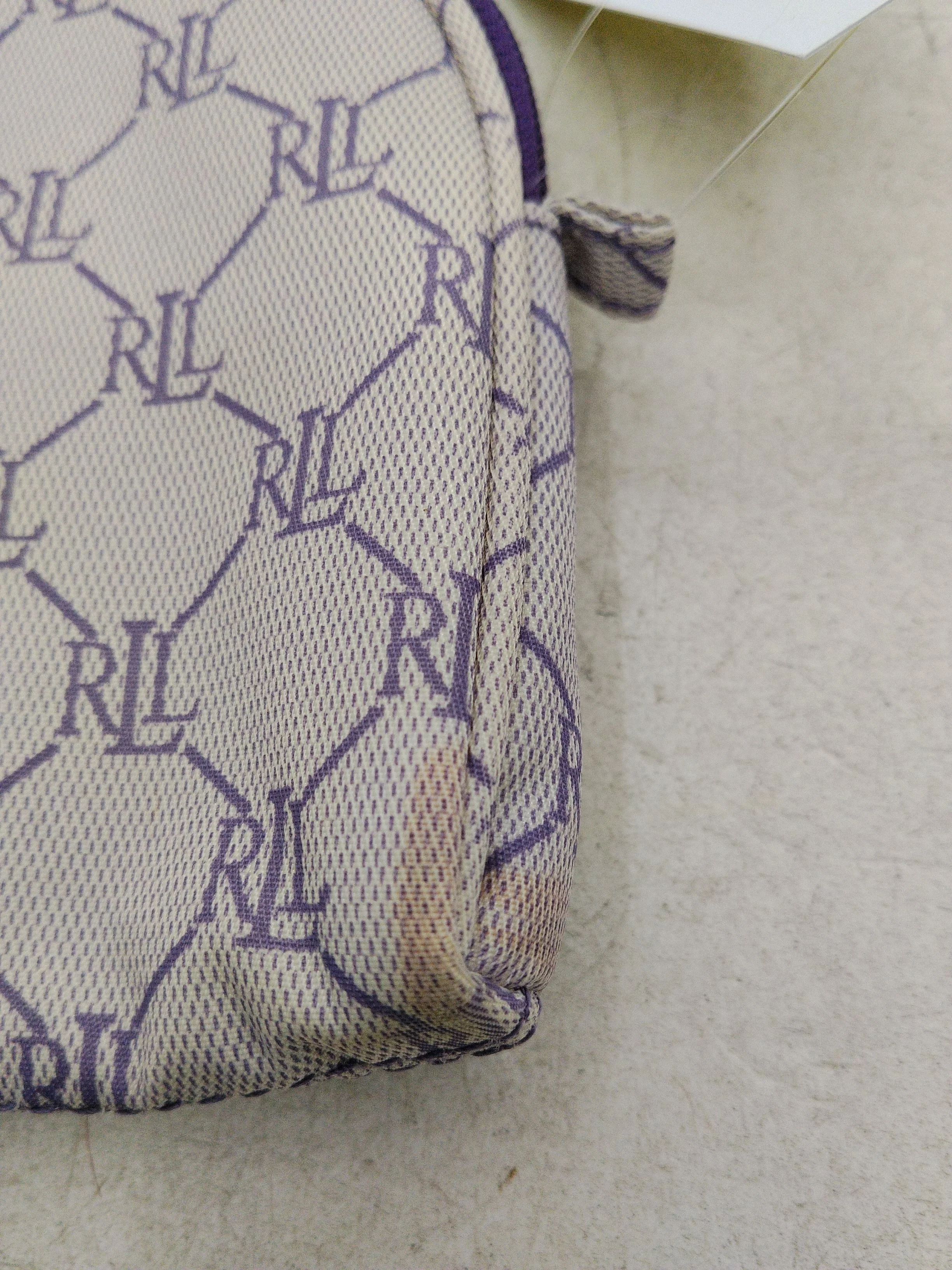 Lauren Ralph Lauren Women's Bag Purple Geometric 100% Other Clutch - Image 5