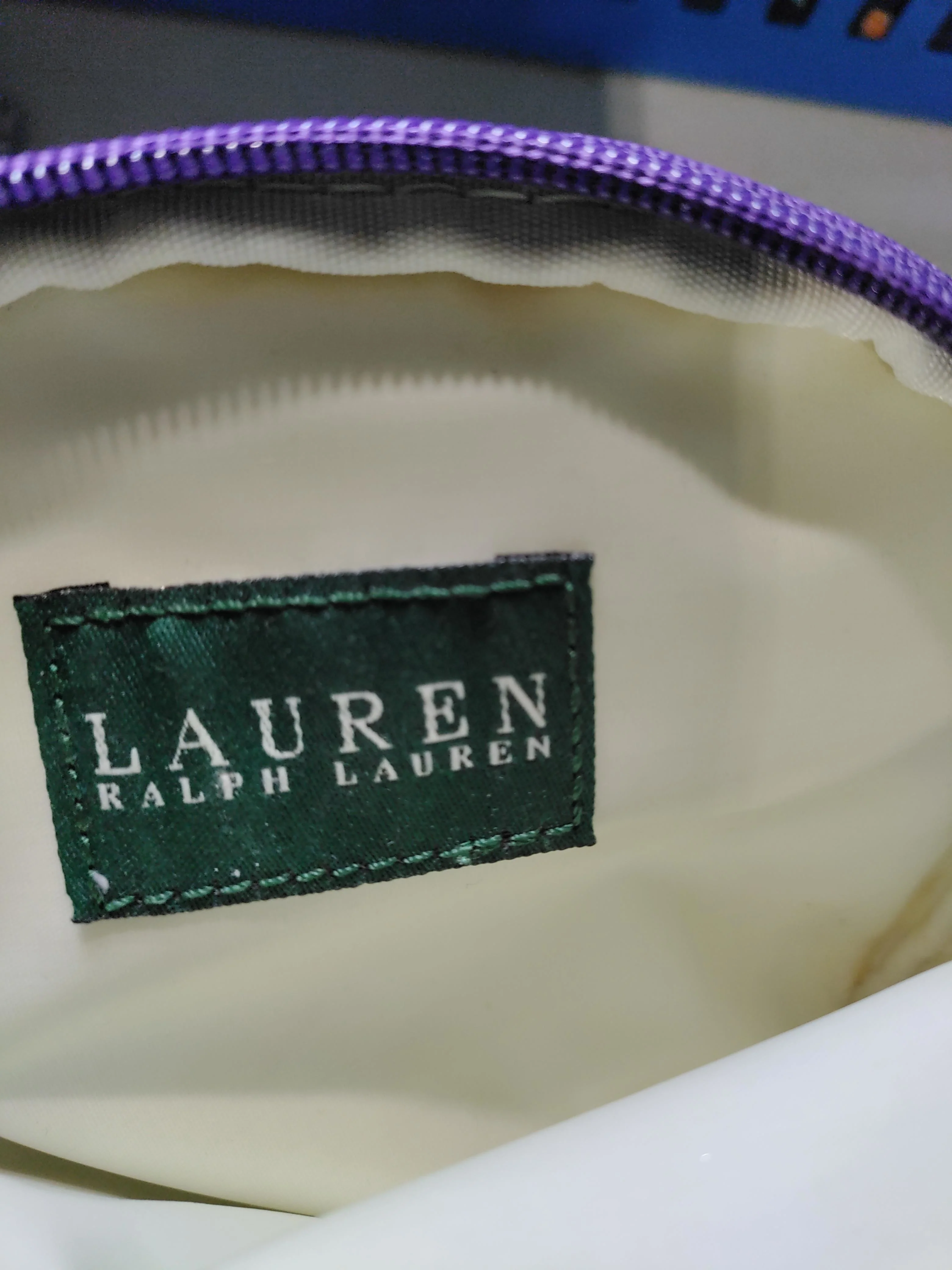 Lauren Ralph Lauren Women's Bag Purple Geometric 100% Other Clutch - Image 6